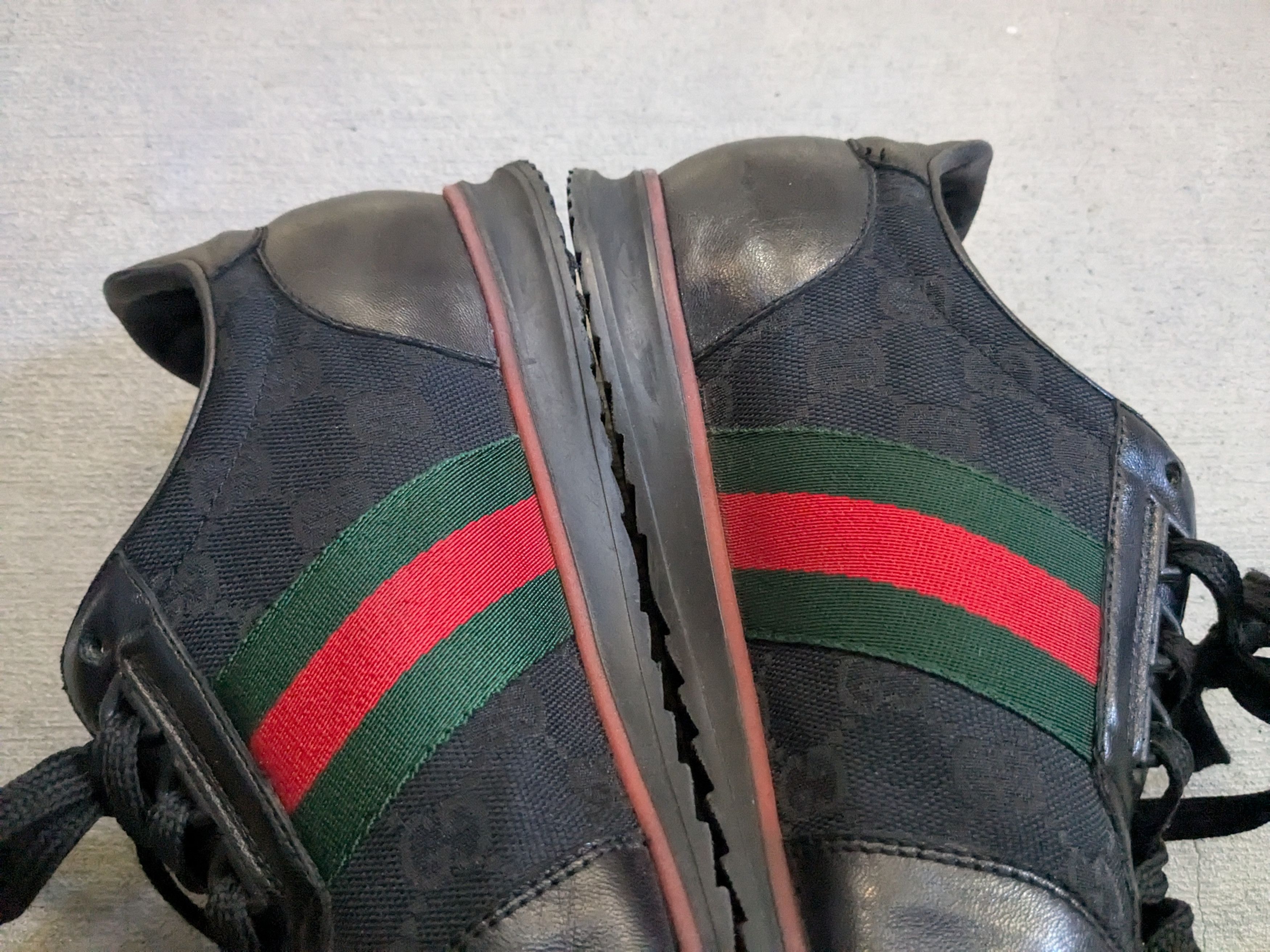 Gucci Gucci Guccissima Sneakers 9.5 Black Monogram Leather Size US 9.5 / EU 42-43 - 15 Thumbnail