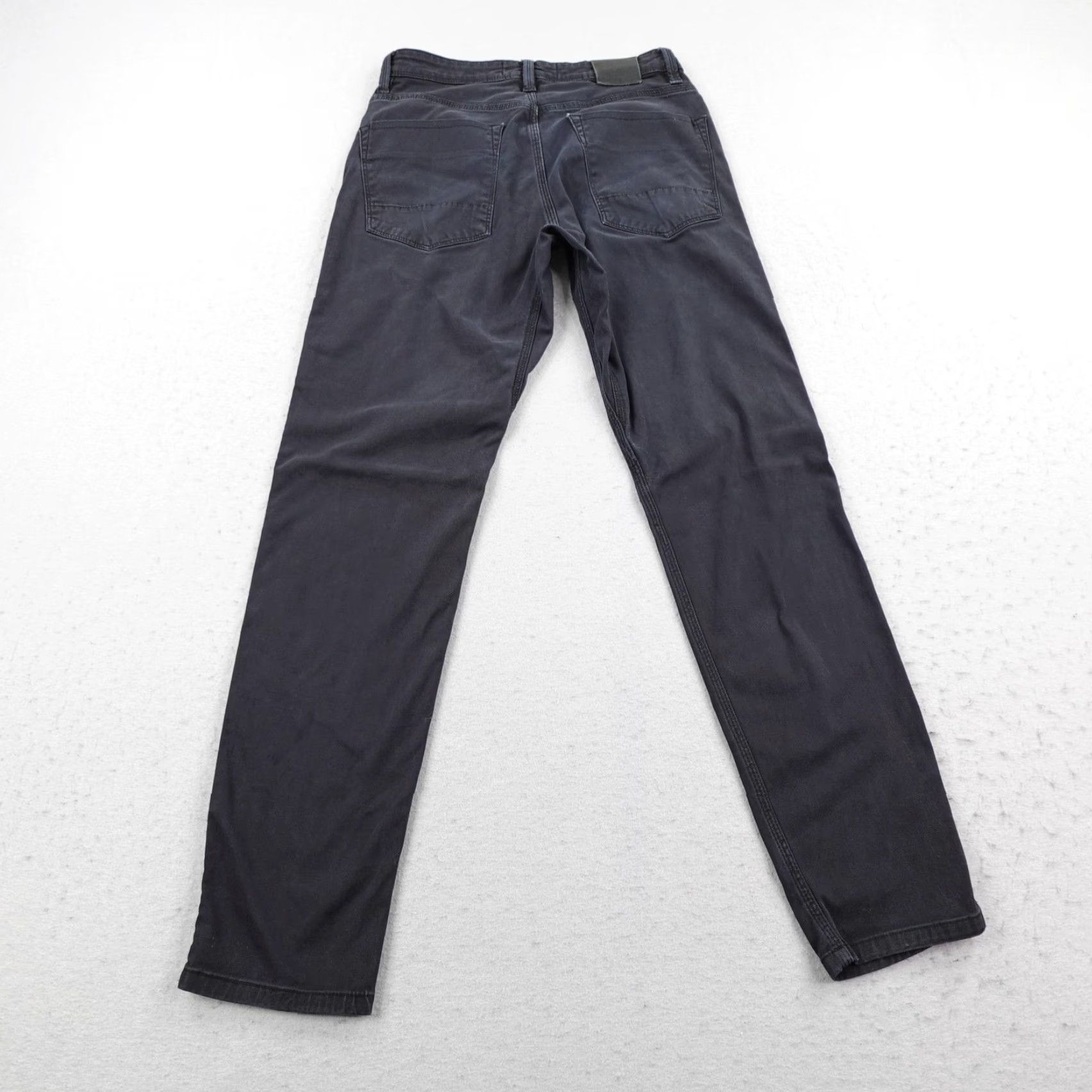 DUER DUER Pants Mens 30x30 Black T2X Slim Fit Straight Leg Super Flex Chino Trouser Size US 30 / EU 46 - 6 Thumbnail