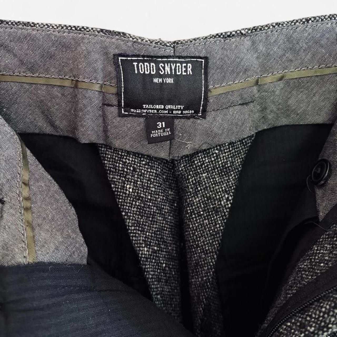 Todd Snyder Todd Snyder Charcoal Italian Donegal Tweed Trouser 31 Wool Size US 31 - 5 Thumbnail
