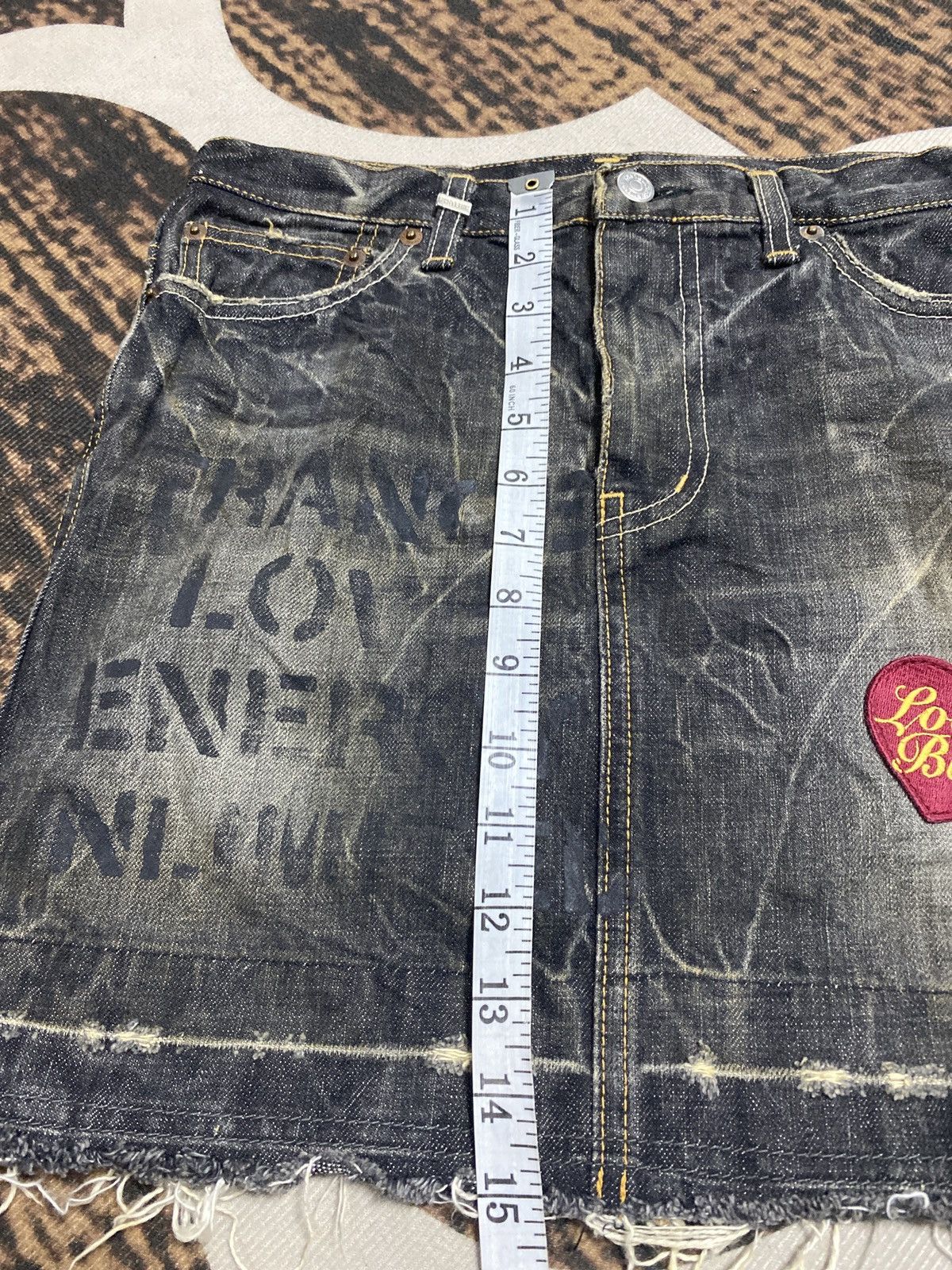 Hysteric Glamour Vintage Hysteric Glamour mini skirt distress denim Size 28" / US 6 / IT 42 - 20 Thumbnail