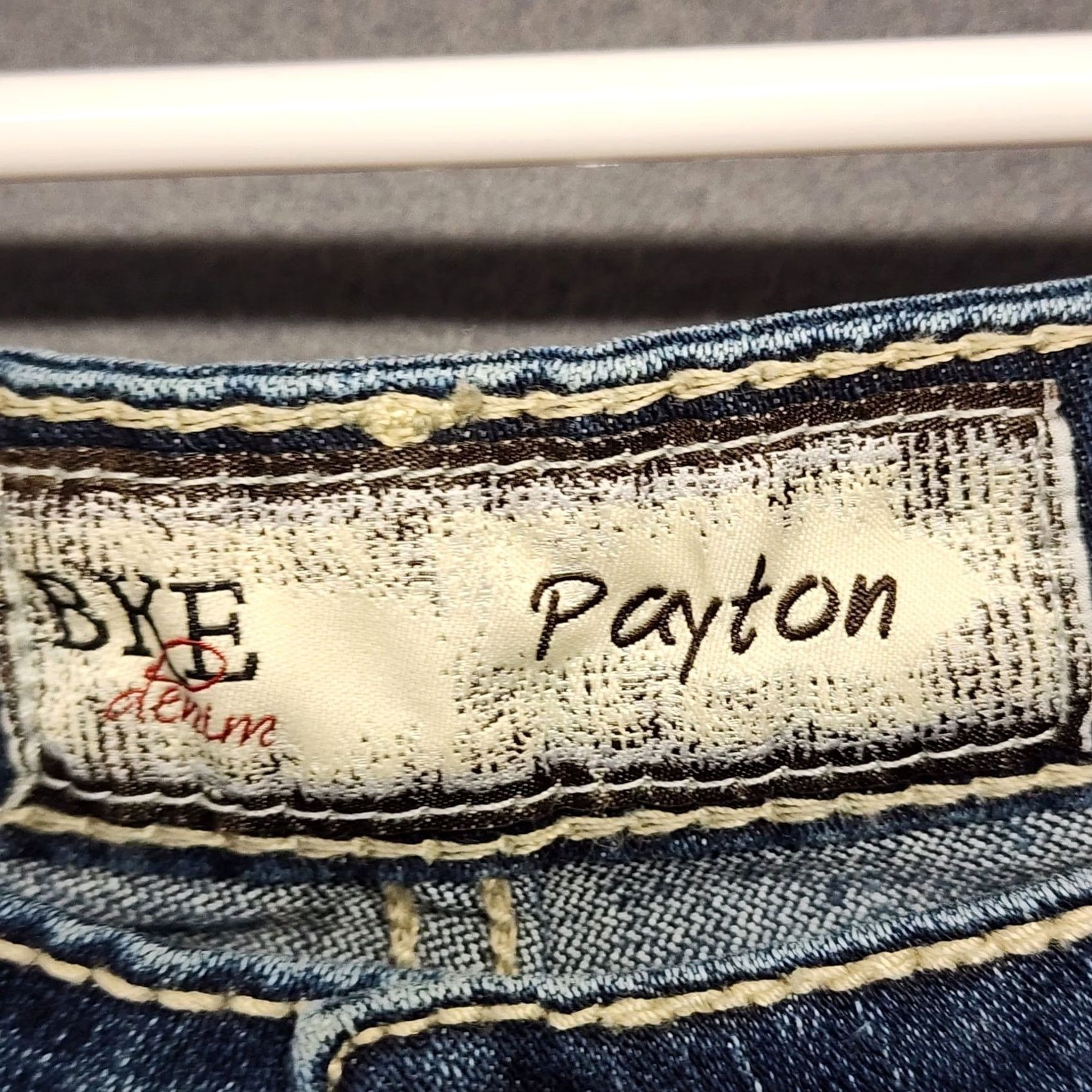 BKE BKE Womens Jeans Payton Size 27 Low Rise Straight Dark Wash Stretch Casual Size 27" / US 4 / IT 40 - 4 Thumbnail