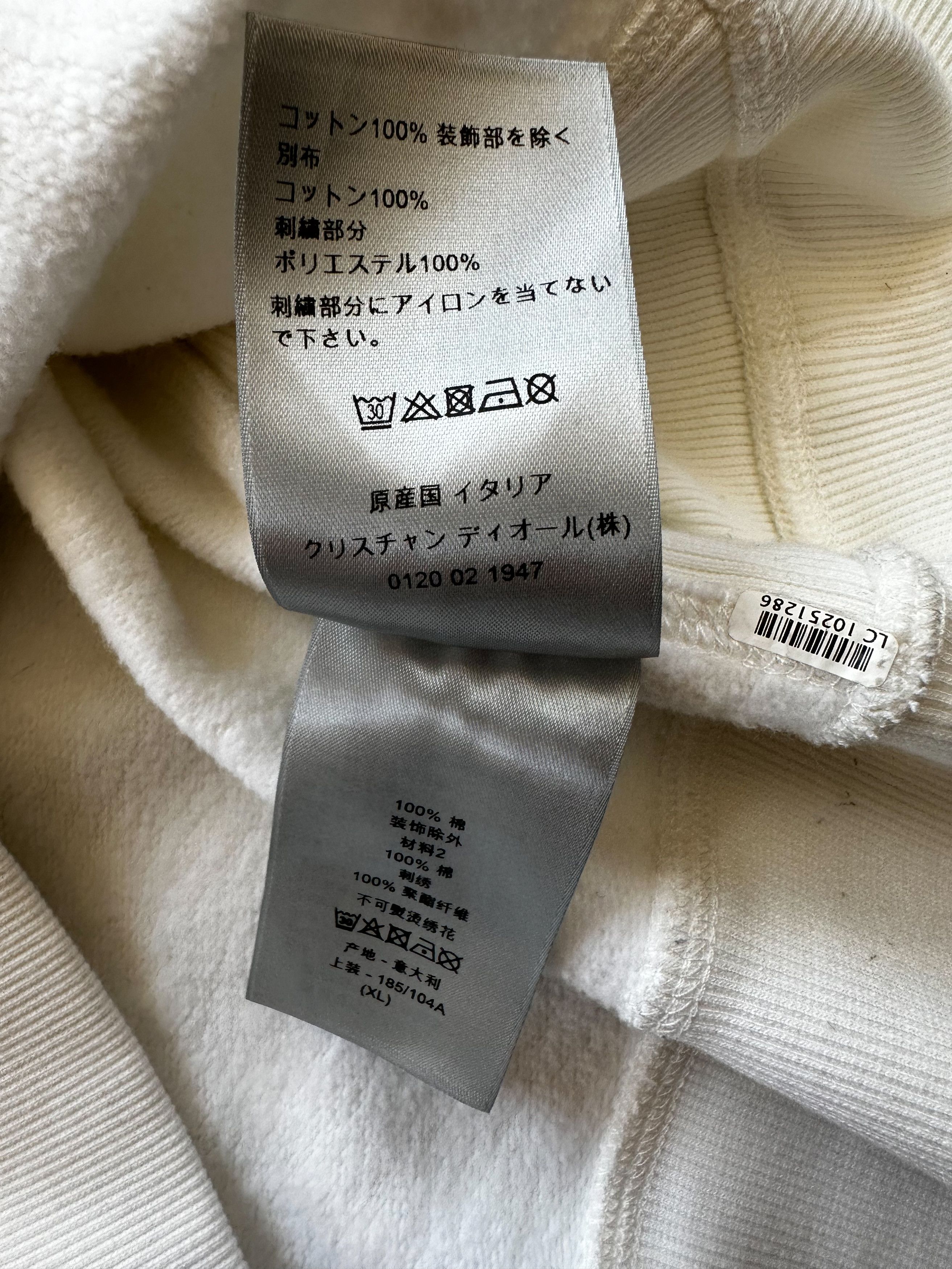 Dior × Stussy Dior Stussy White Shock The World Hoodie Size US XL / EU 56 / 4 - 6 Thumbnail