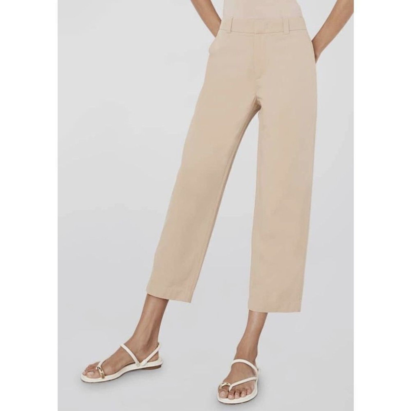 Vince Vince Cotton Blend Taupe Work Pants Size 28" / US 6 / IT 42 - 1 Thumbnail