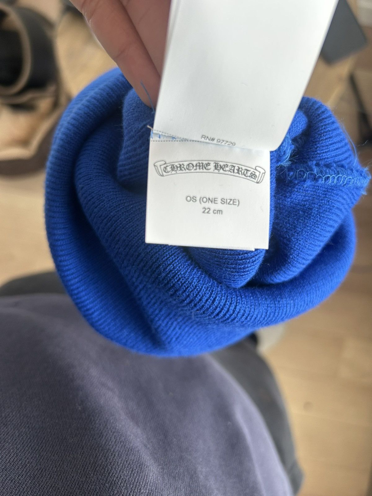 Chrome Hearts Blue Chrome Hearts Beanie Size ONE SIZE - 4 Thumbnail