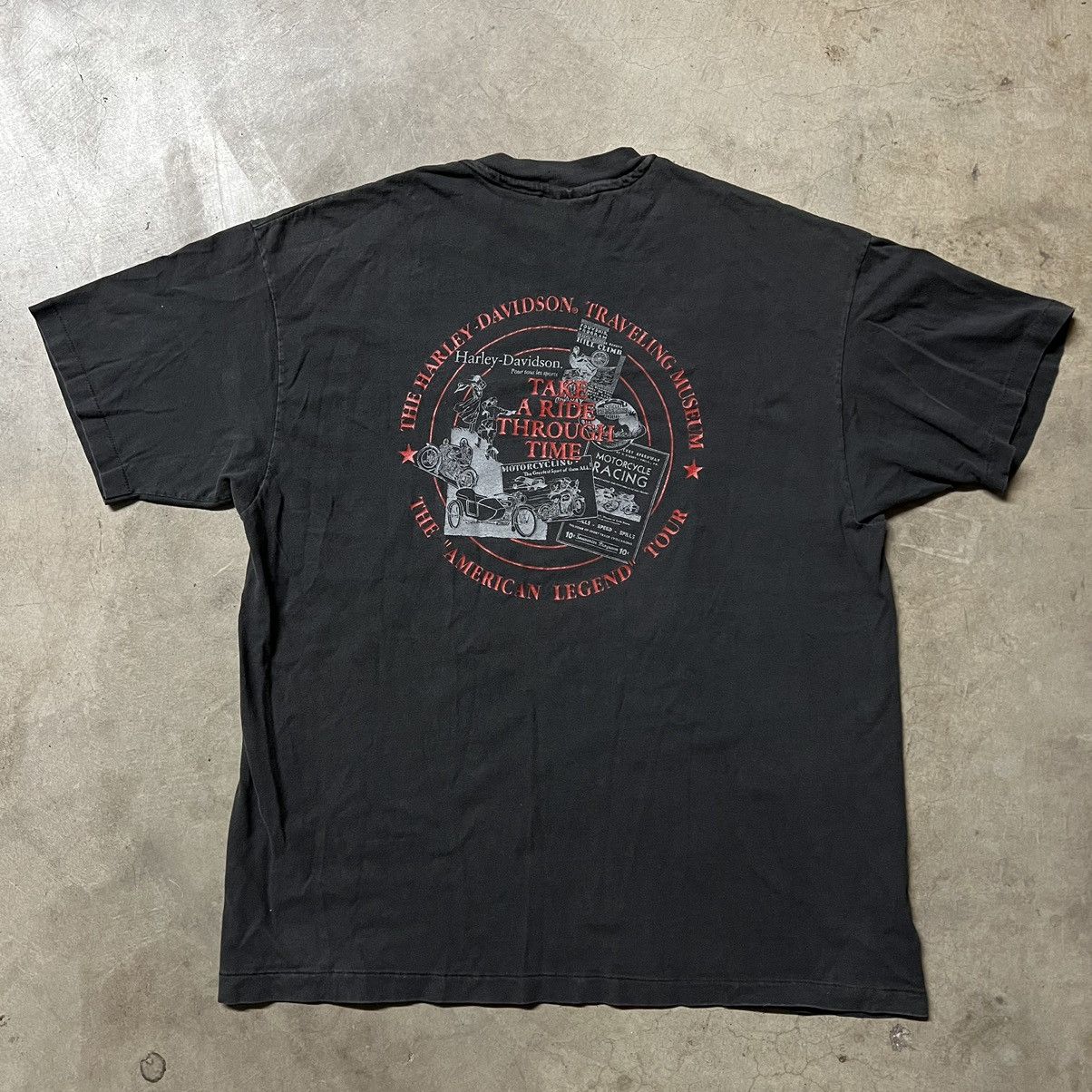 Harley Davidson × Vintage Vintage 90’s Harley Davidson 🇺🇸 Single Stitched T-Shirt Size US XL / EU 56 / 4 - 4 Thumbnail