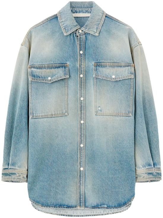 Palm Angels PALM ANGELS Women Jackets PWYD017E23DEN001 4040 Blue Size S / US 4 / IT 40 - 1 Thumbnail