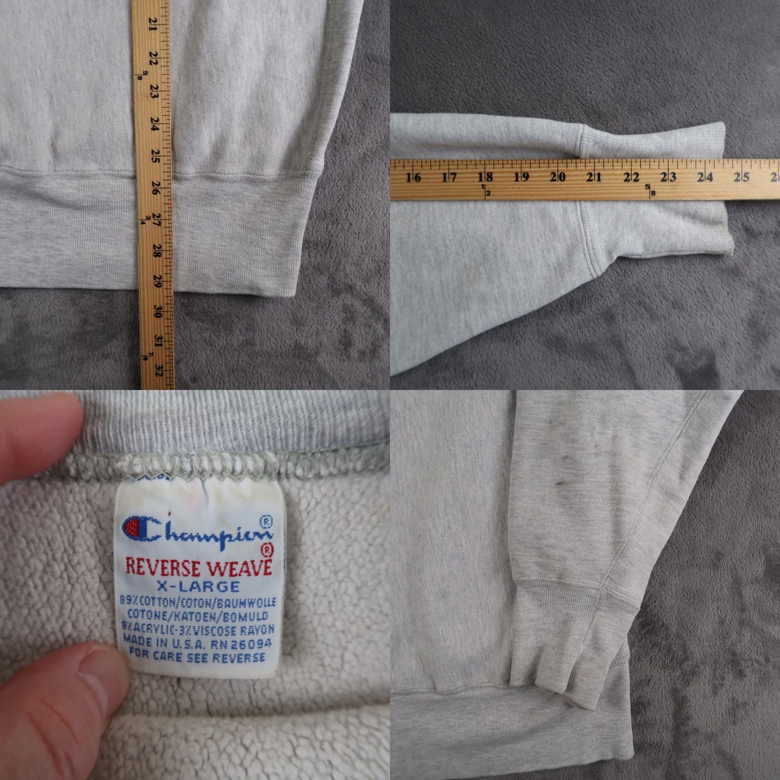 Champion VINTAGE Champion Florida Gators Sweatshirt Crewneck XL Gray 90s College Sports Logo Print Men Size US XL / EU 56 / 4 - 8 Thumbnail