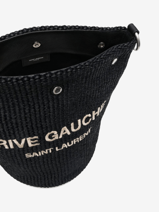 Saint Laurent Paris o1b1hav110525 676624 Size: OS / Rive Gauche Bucket Bag Black Size ONE SIZE - 4 Thumbnail