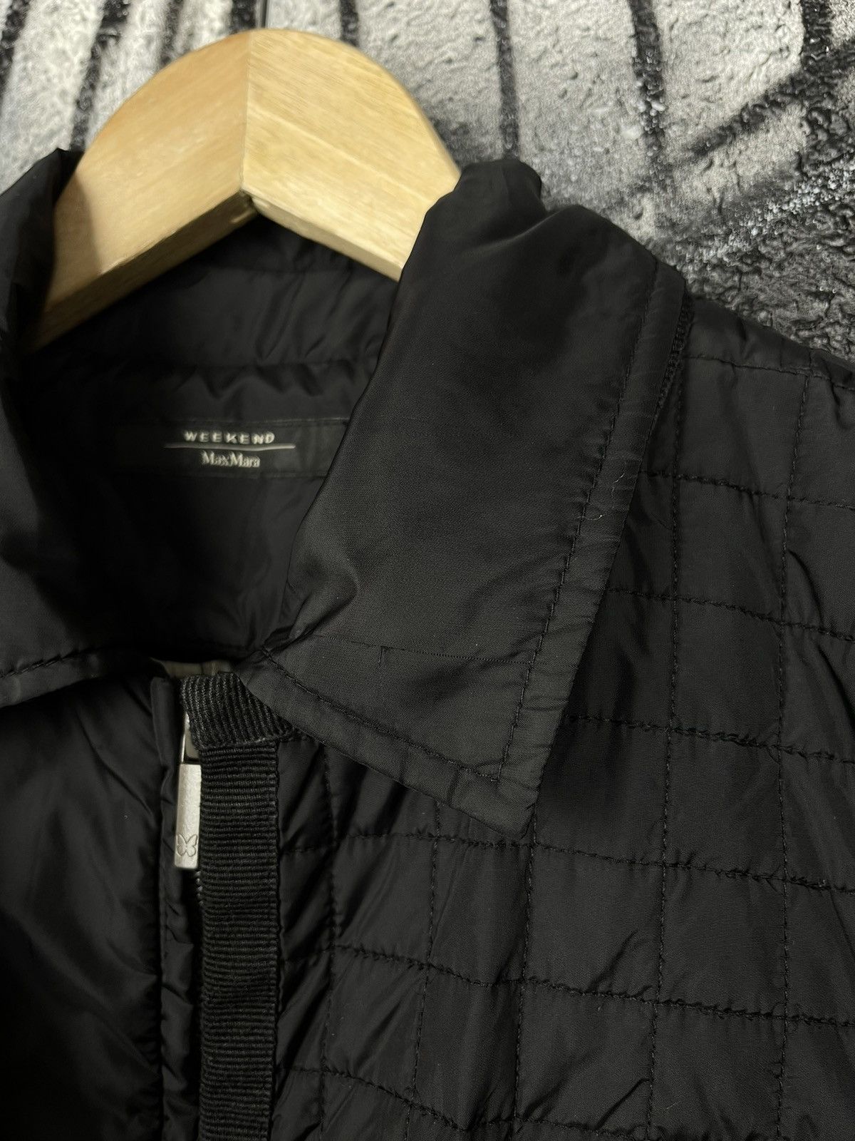 Weekend Max Mara Weekend x Max Mara Black Quilted Jacket Women’s Size 6 Size S / US 4 / IT 40 - 17 Thumbnail