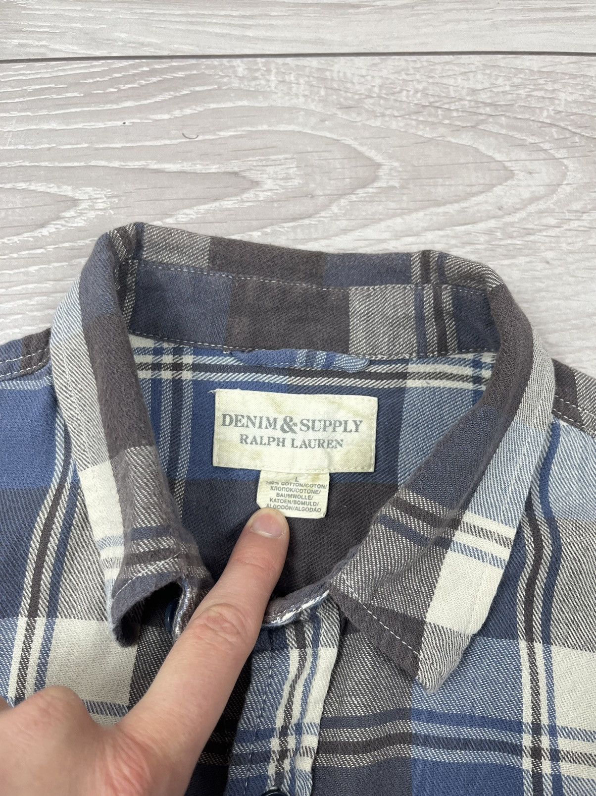 Denim & Supply Ralph Lauren Ralph Lauren Denim Supply Flannel Plaid Button Shirt Size US L / EU 52-54 / 3 - 9 Thumbnail