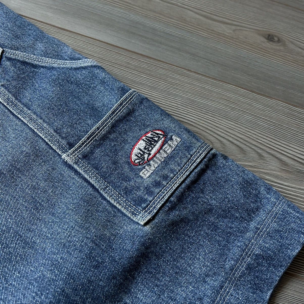 Eminem Vintage Y2K Eminem Slim Shady Carpenter Rap Shorts Jort Size US 31 - 10 Thumbnail
