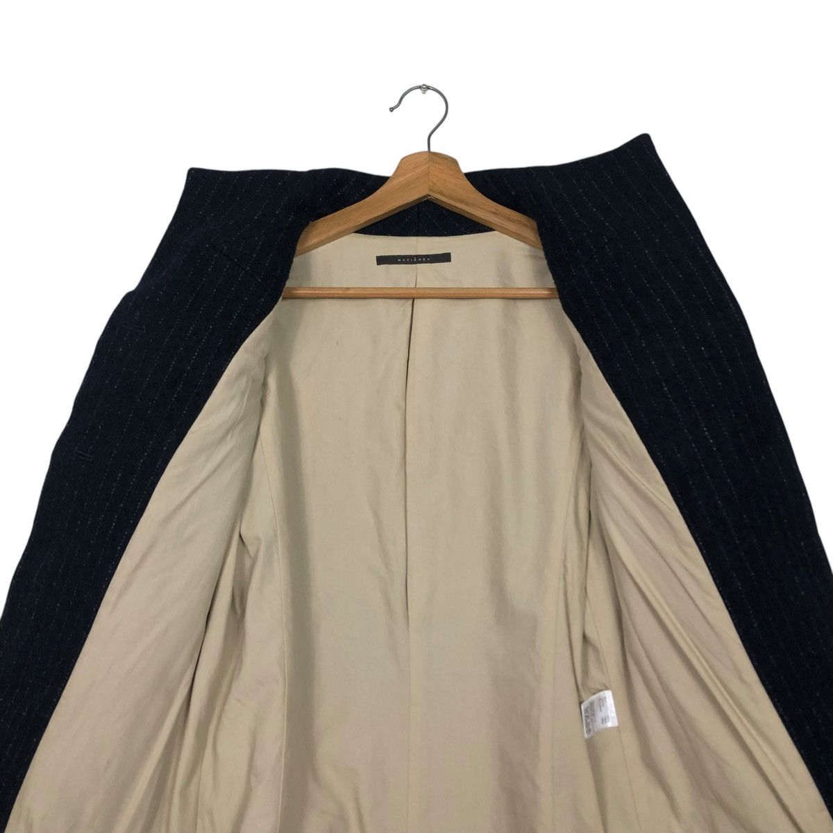 Japanese Brand 🔥VINTAGE BIKER JACKET STRIPED HICKORY MATIERES ISSEY MIYAKE Size US S / EU 44-46 / 1 - 16 Thumbnail