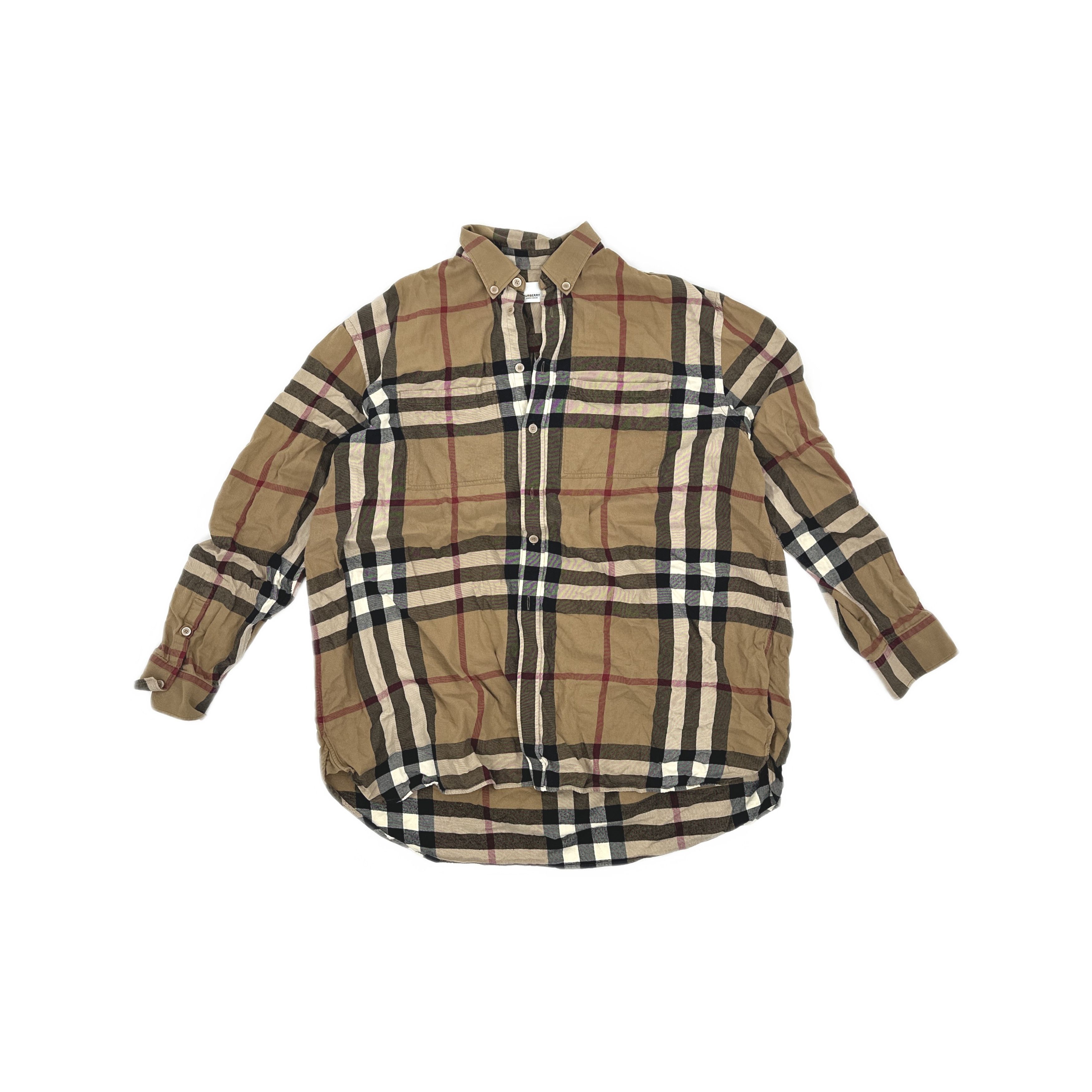 Burberry Burberry Check Flannel Button Up Shirt Size XL Size US XL / EU 56 / 4 - 1 Thumbnail