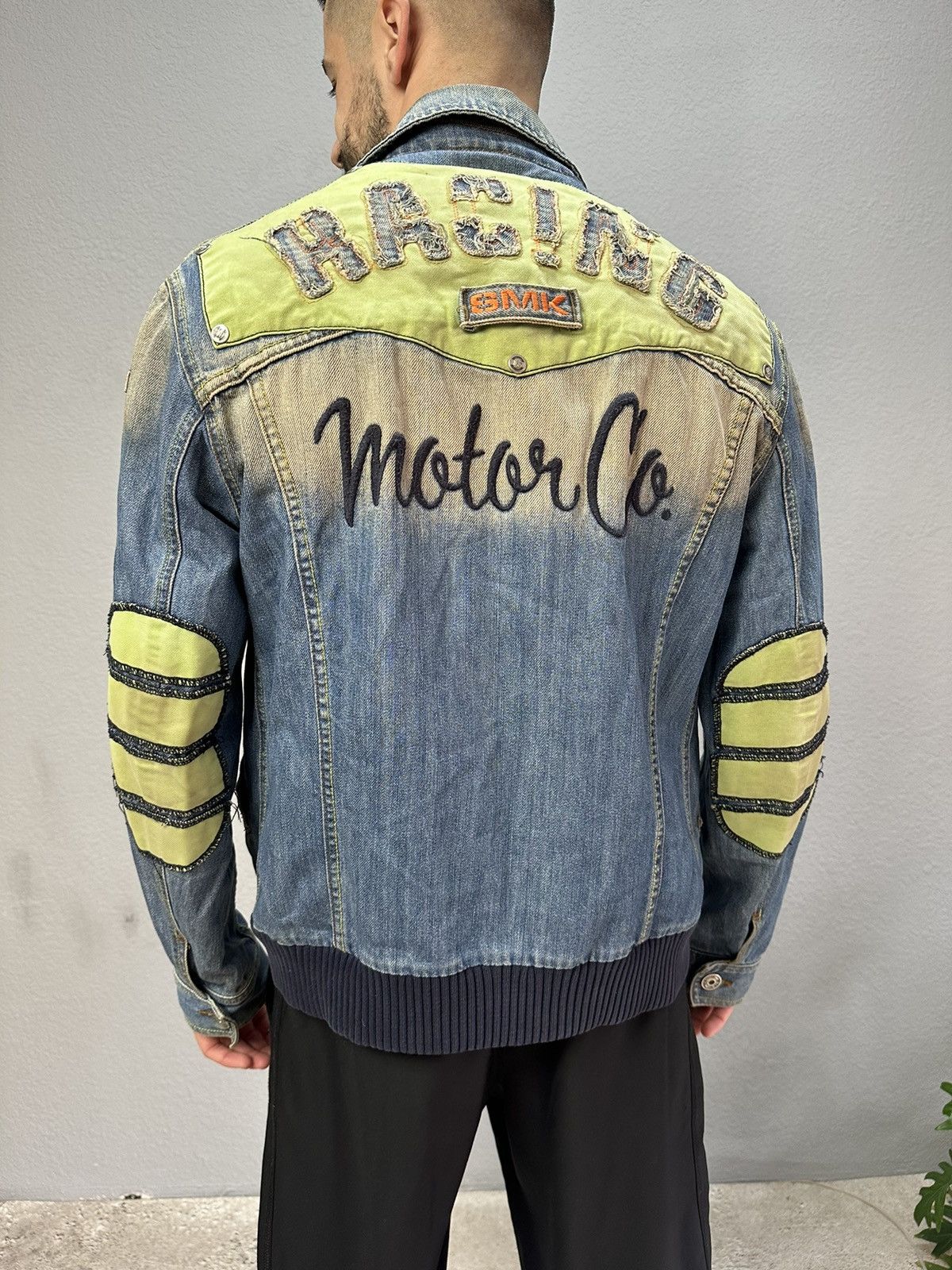 Diesel × Vintage Vintage Diesel Style Distressed Jacket Faded Racing Motor Size US L / EU 52-54 / 3 - 1 Thumbnail