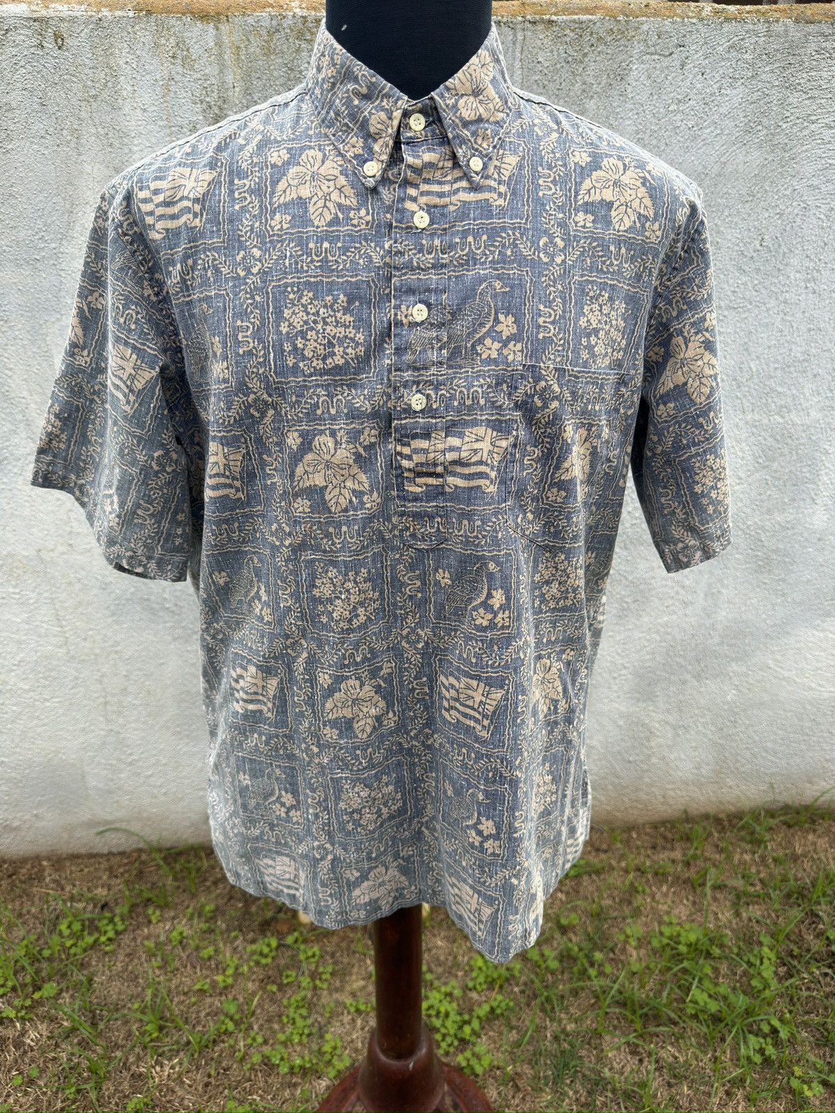 Reyn Spooner PreOwned Reyn Spooner Hawaiian Print Blue Men's Large Size US L / EU 52-54 / 3 - 1 Thumbnail