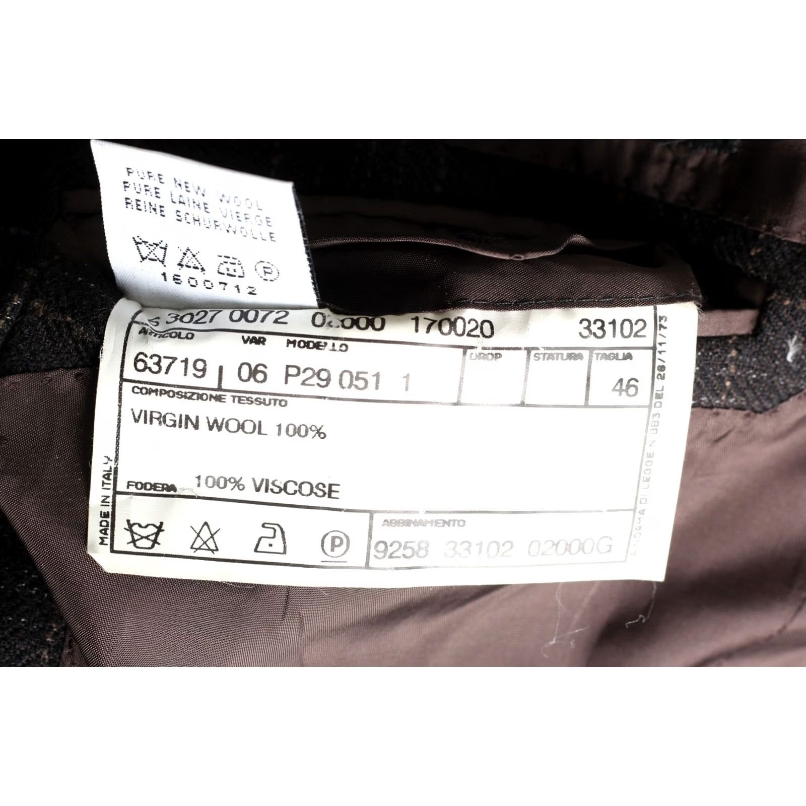 Pal Zileri VINTAGE Pal Zileri Blazer Jacket Men 46 Wool Check Brown MId-Length Formal Casual 4 Seasons Mens Size 46R - 8 Thumbnail