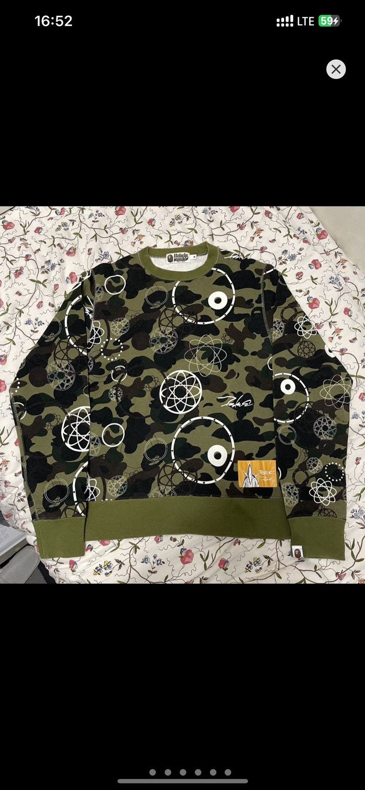 Bape × Futura RARE‼️ Bape x Futura Graffiti Green Camo Crewneck Sweatshirt Size US M / EU 48-50 / 2 - 1 Thumbnail