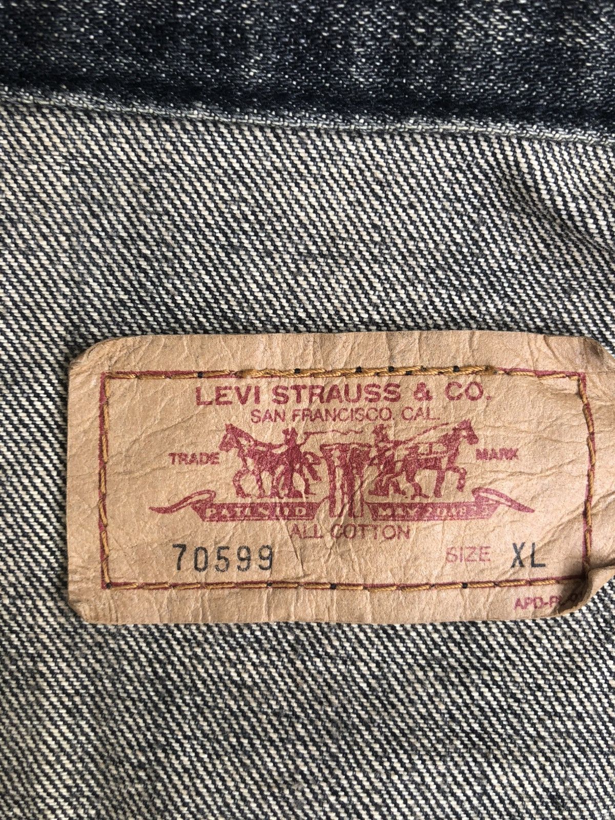 Levi's Y2k Levi’s Denim Jacket Mud Wash Distressed Size US L / EU 52-54 / 3 - 22 Thumbnail