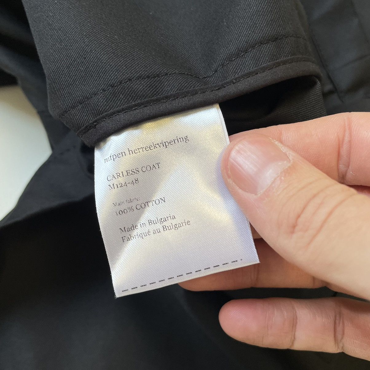 Mfpen Black Cotton Boxy ‘Carless’ Mac Jacket Size US M / EU 48-50 / 2 - 9 Thumbnail