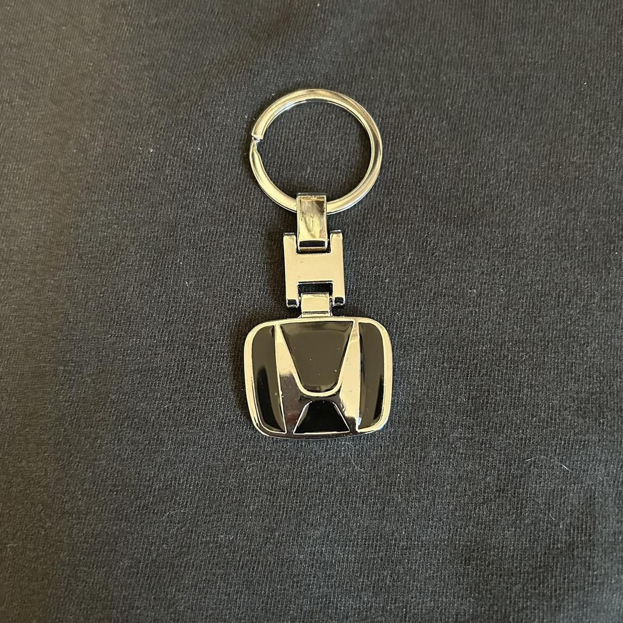 Japanese Brand Y2K 2000s Style Black Honda Emblem Steel Key Chain Size ONE SIZE - 1 Thumbnail
