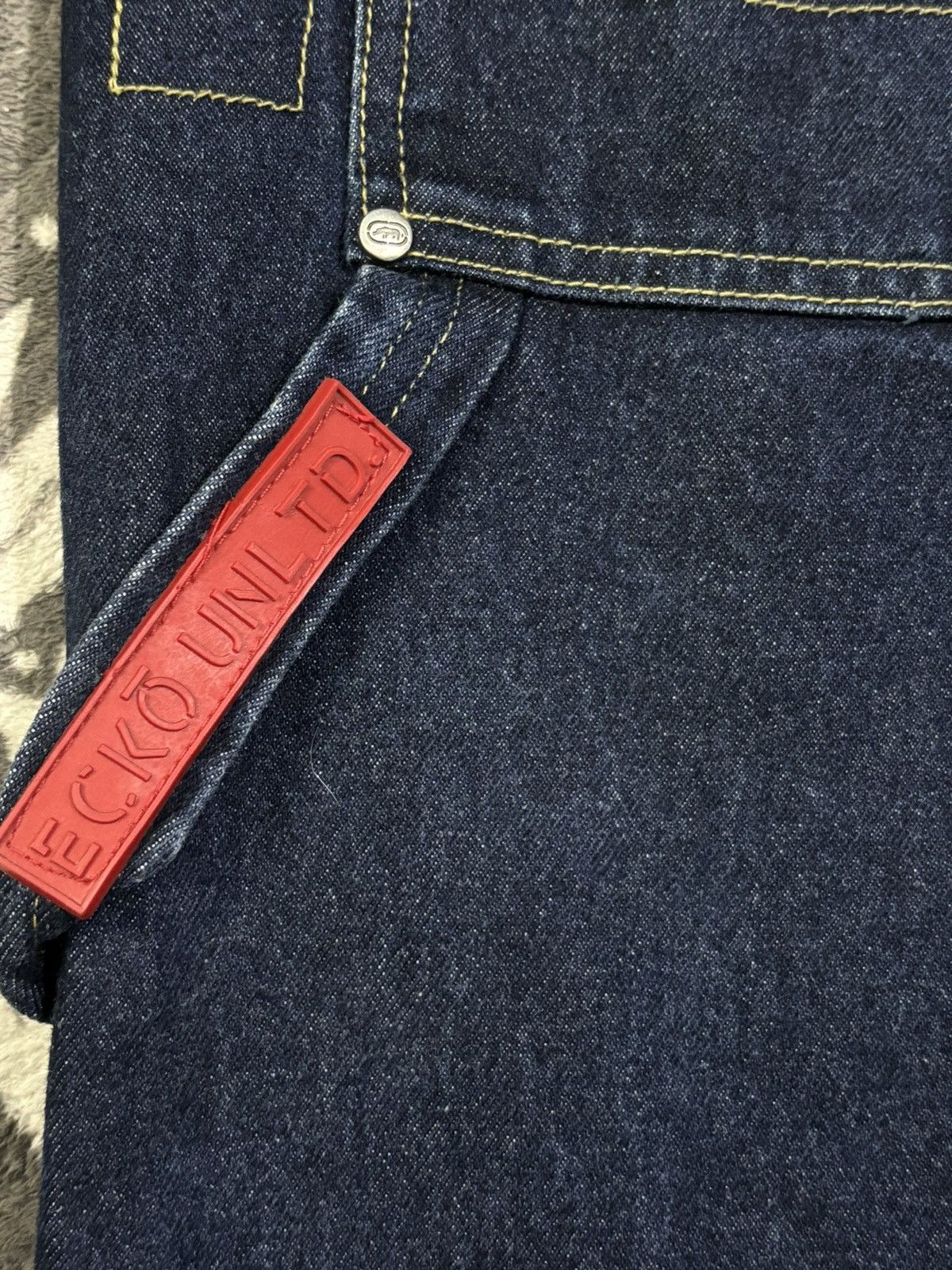 Ecko Unltd. Vintage Ecko Unltd Embroidered Logo Baggy Carpenter Jeans Size US 34 / EU 50 - 14 Thumbnail