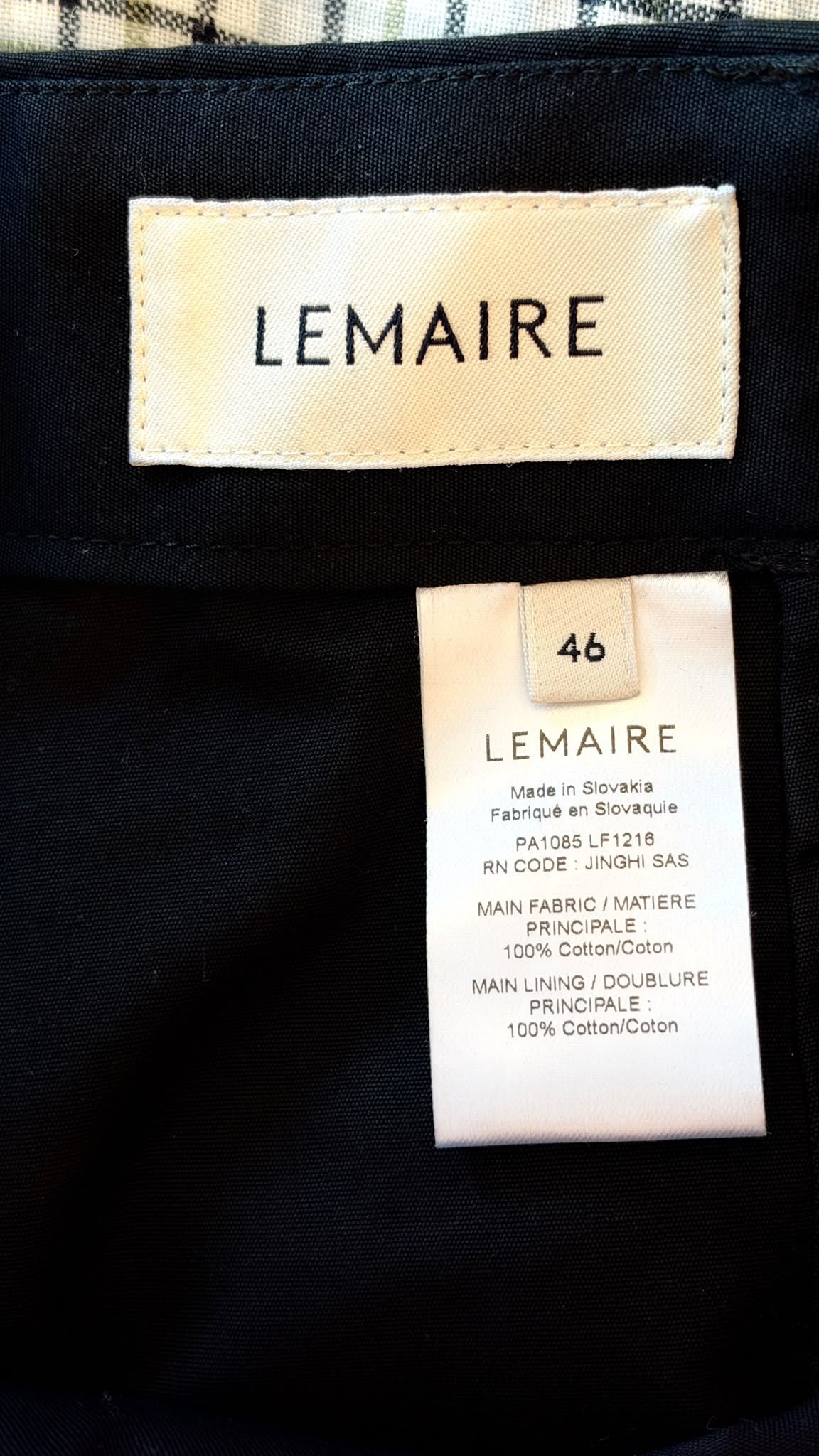 Lemaire Belted Cotton Carrot Pants Black Size 46 Size US 30 / EU 46 - 4 Thumbnail
