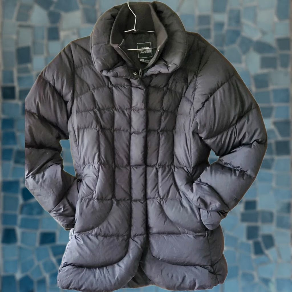 The North Face VINTAGE The North Face Broadway 600 Down Jacket Charcoal Women's M Broadway Jacket Women M Charcoal Dark Gray Down Tulip Cuffs Hem Size M / US 6-8 / IT 42-44 - 1 Thumbnail
