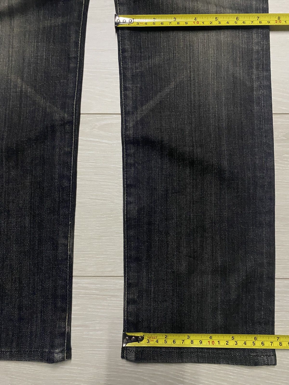 Japanese Brand Vintage Japanese Brand Black Denim Mud Wash Skinny Jeans Size US 32 / EU 48 - 13 Thumbnail
