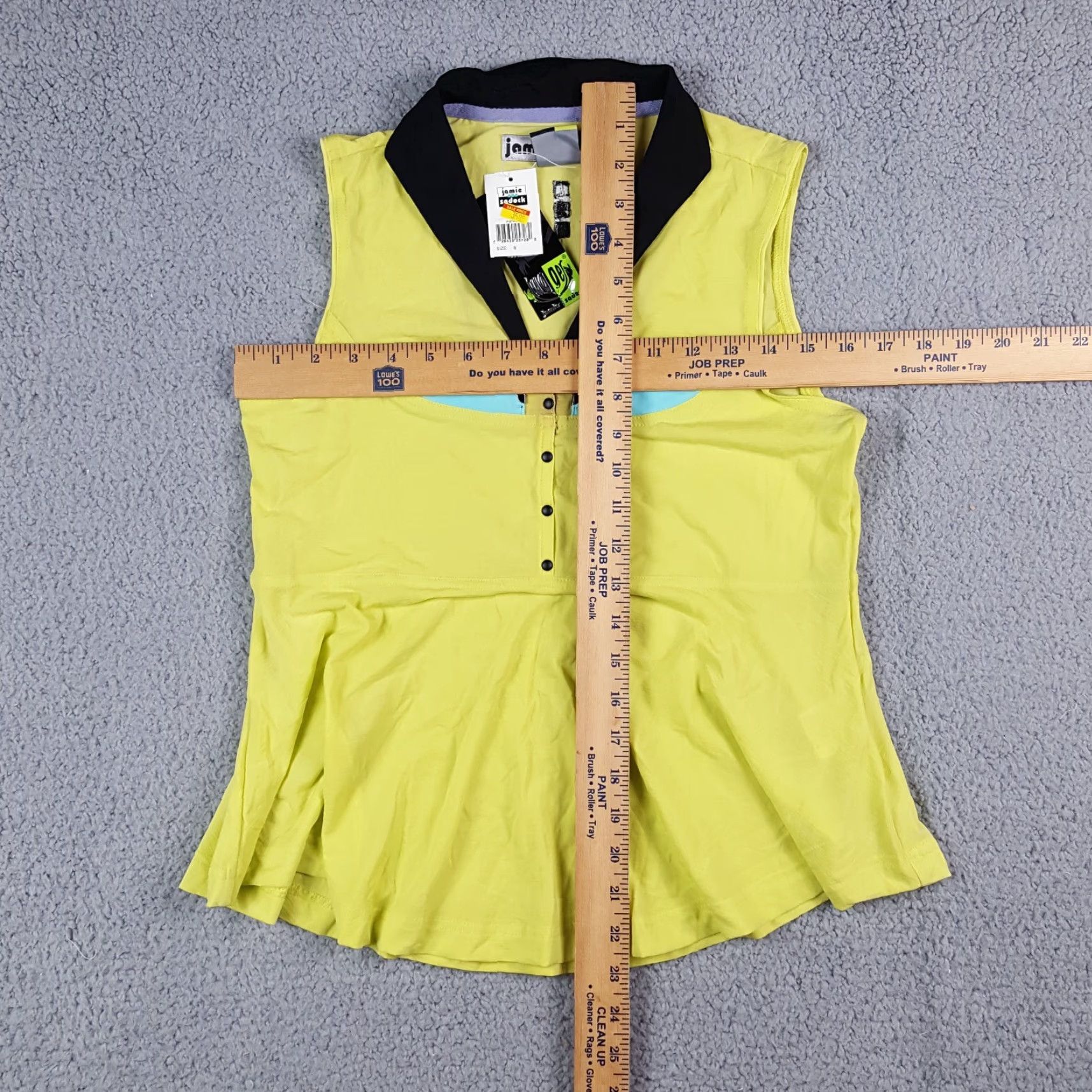 Vintage VINTAGE Jamie Sadock Green Collared Dress Shirt Women’s Size S Sleeveless Stretch Golf Tennis Polo 90s Preppy Size S / US 4 / IT 40 - 4 Thumbnail