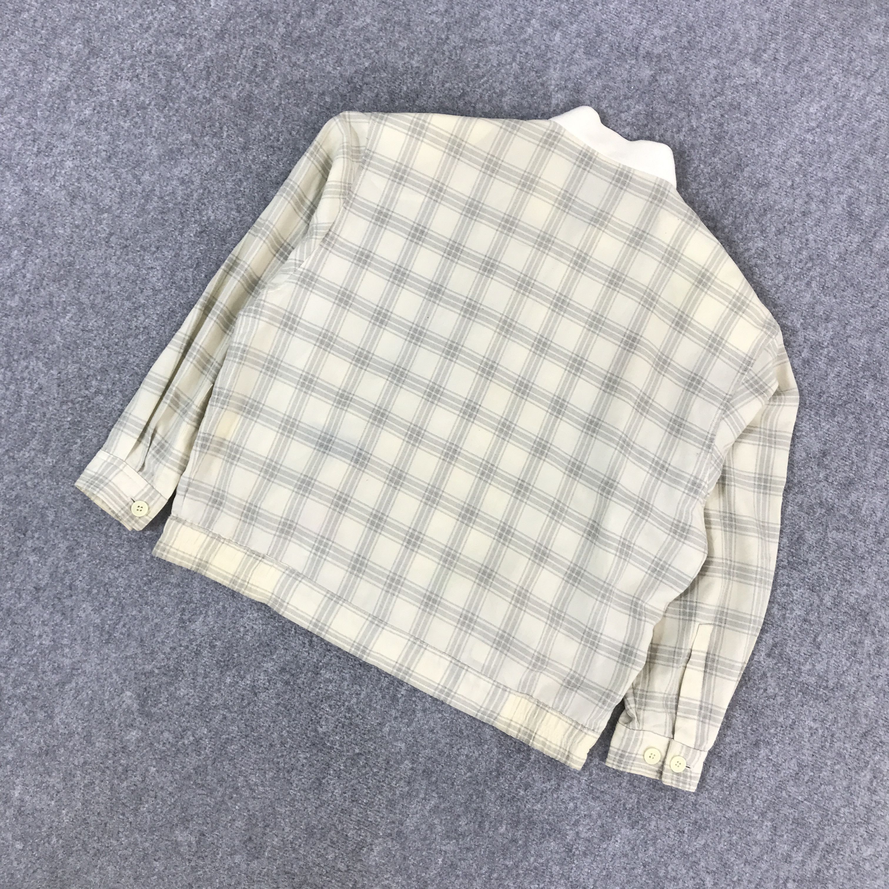 Vintage × Yves Saint Laurent VINTAGE YVESSAINTLAUREN FLANNEL ZIPPER JACKET Size US L / EU 52-54 / 3 - 6 Thumbnail