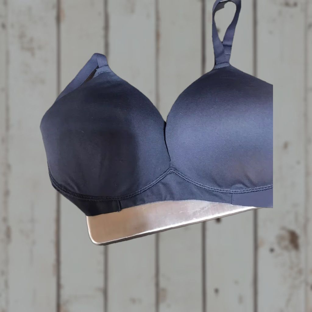 DKNY VINTAGE DKNY Women's T-Shirt Bra Wireless Padded Lightly Lined Size Small Gray Seamless Size ONE SIZE - 1 Thumbnail