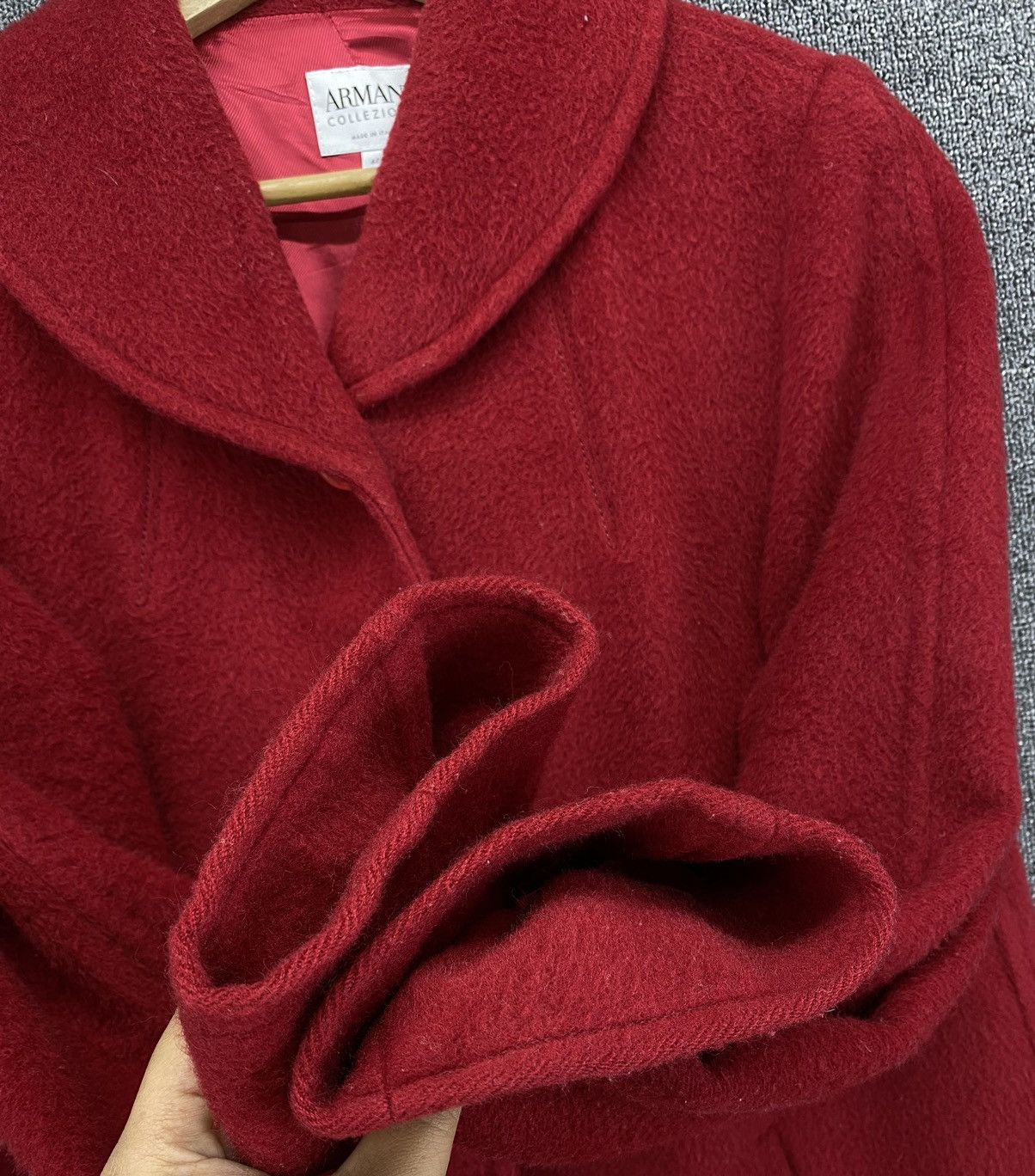 Armani Collezioni Vintage Armani Collezioni Italian Wool Coat Long Jacket Size M / US 6-8 / IT 42-44 - 16 Thumbnail