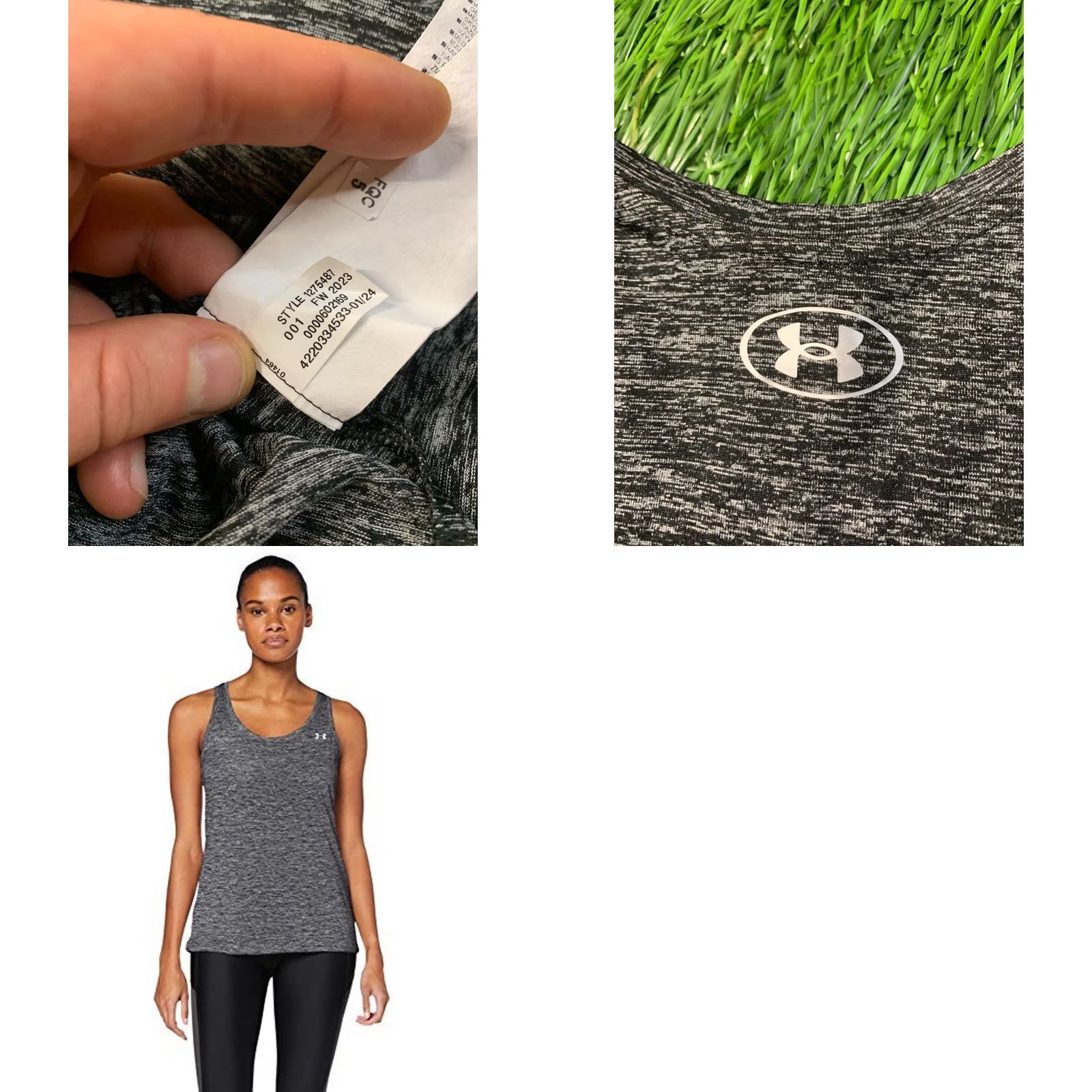Under Armour UNDER ARMOUR HEATGEAR Vest Shirt 2023 Women M Gray and Black Sleeveless Tank Jersey Basic Style Size M / US 6-8 / IT 42-44 - 8 Thumbnail