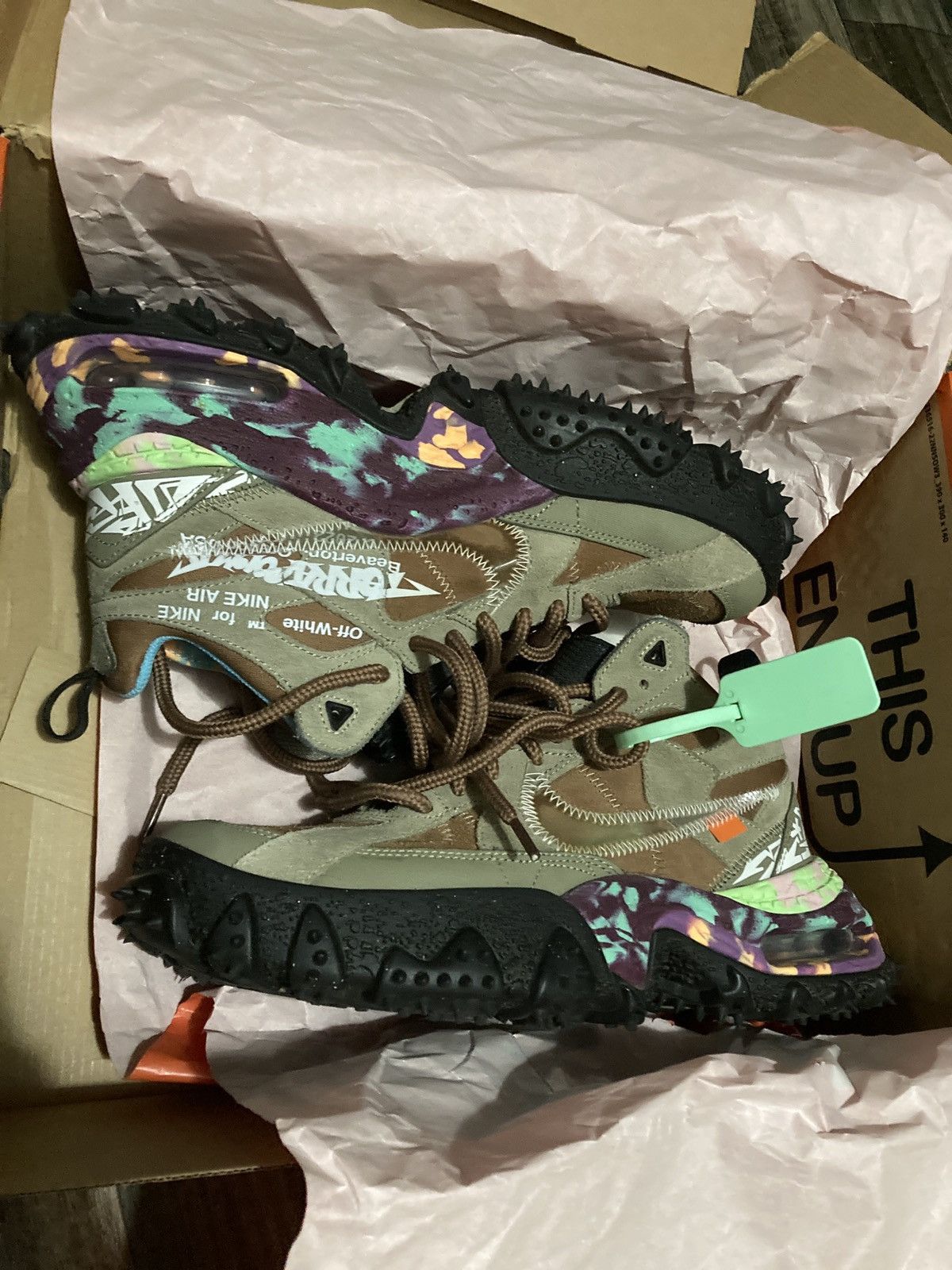 image of Nike Air Terra Forma Off-White Archaeo Brown Shoes, Men's (Size 10)