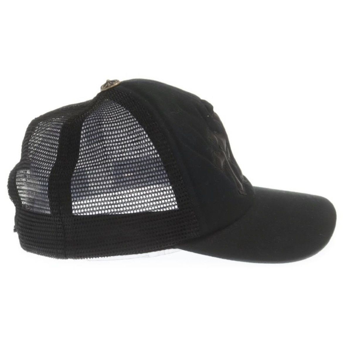 Chrome hearts triple Cross leather patch hat cap