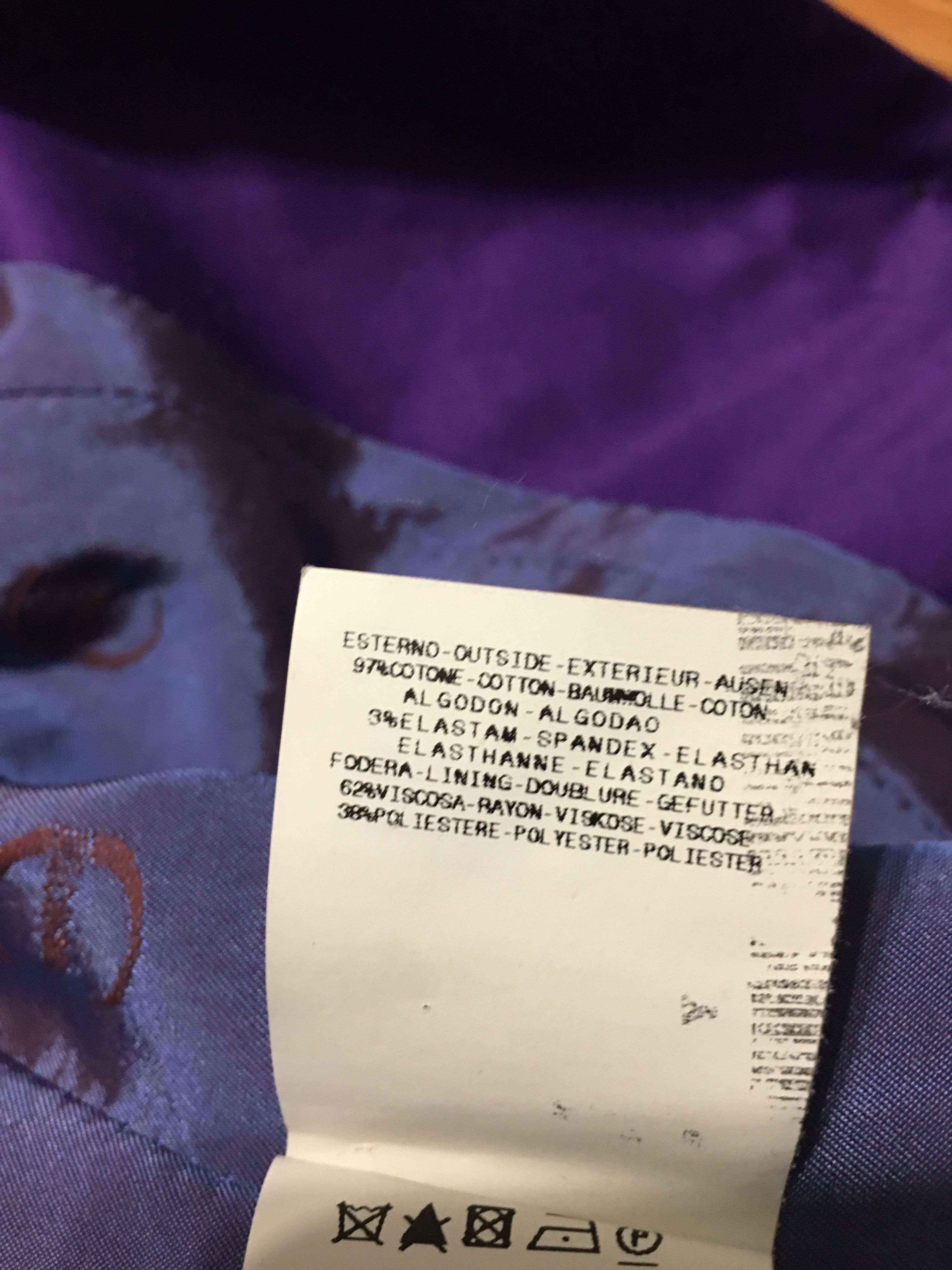 Just Cavalli Just Cavalli Purple Cotton Blend Satin Jacket Blazer IT40 Size S / US 4 / IT 40 - 15 Thumbnail