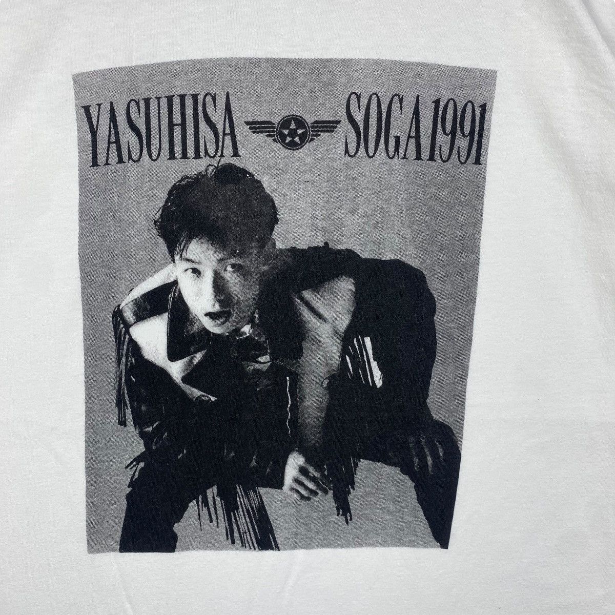 Vintage Vintage 90's YASUHISA SOGA Japanese Singer Songwriter Tee Size US M / EU 48-50 / 2 - 2 Thumbnail