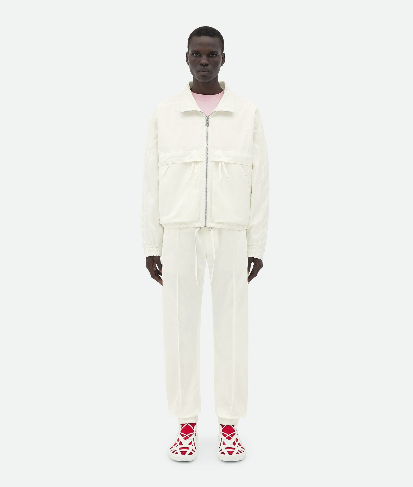 Bottega Veneta o1lf3ng10525 Tech Nylon Jacket in White Size US XL / EU 56 / 4 - 4 Thumbnail