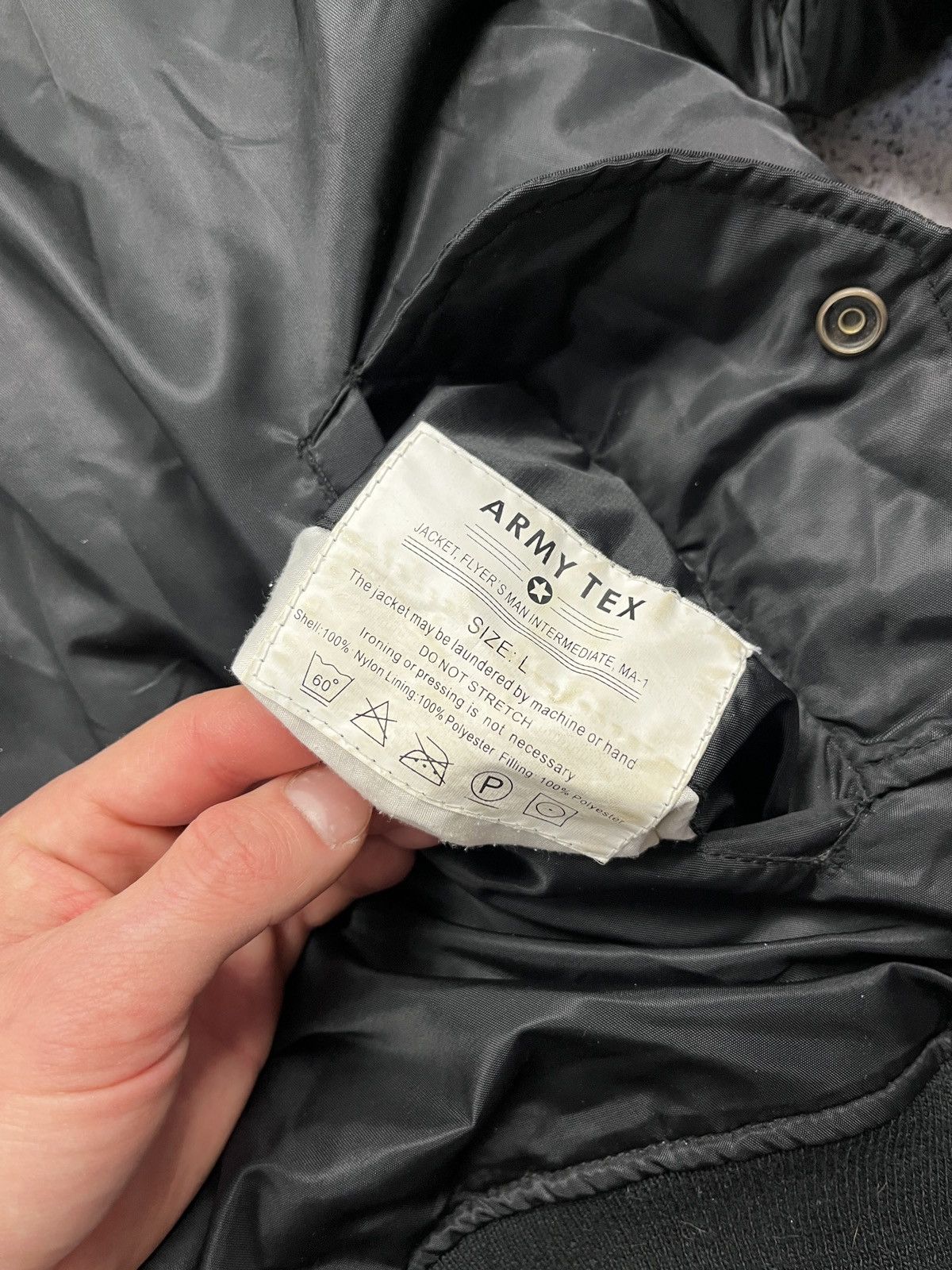 Vintage Vintage Y2k Flyer’s Man Intermediate MA-1 Bomber Jacket Rare Size US L / EU 52-54 / 3 - 6 Thumbnail