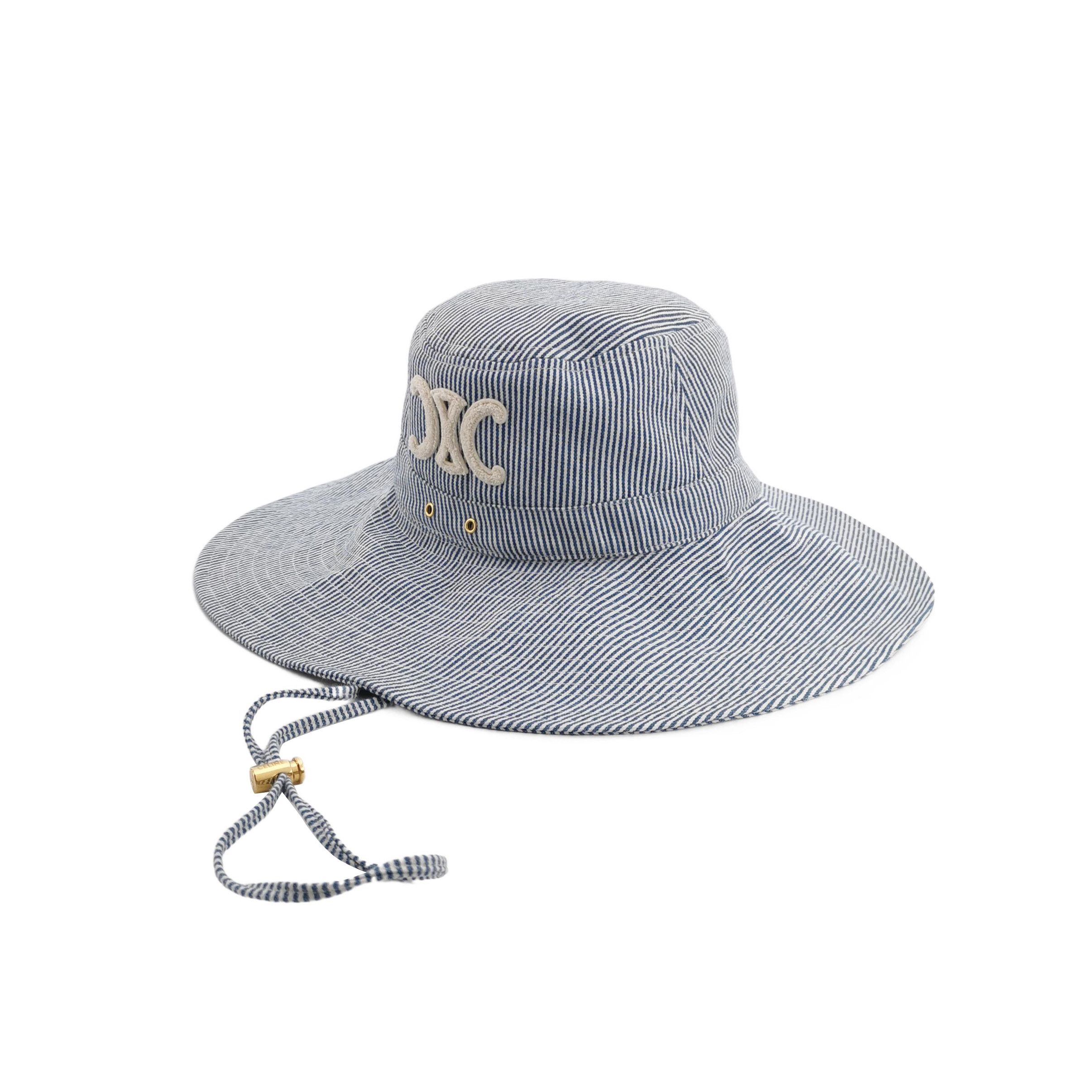 Celine Celine Striped Logo Bucket Hat Size M Size ONE SIZE - 1 Thumbnail