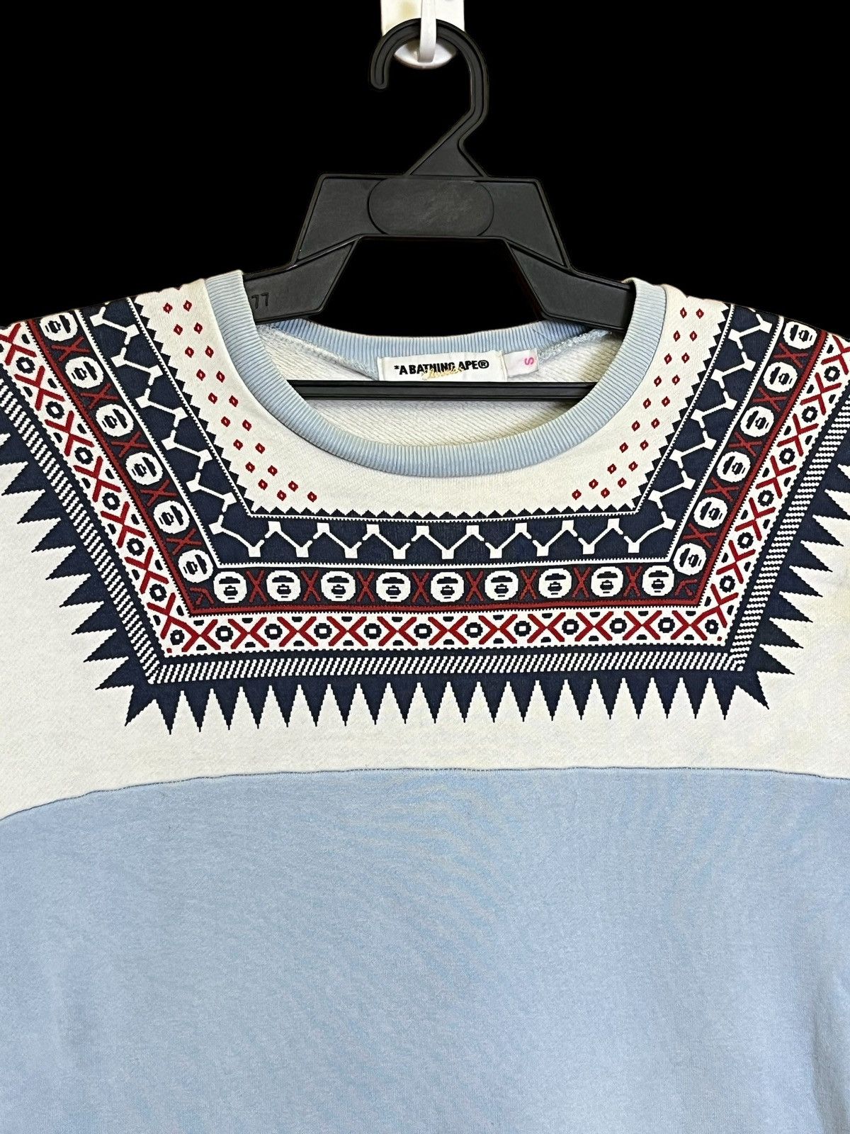 Bape A BATHING APE BAPE NATIVE NAVAJO CREWNECK SWEATSHIRT Size S / US 4 / IT 40 - 3 Thumbnail