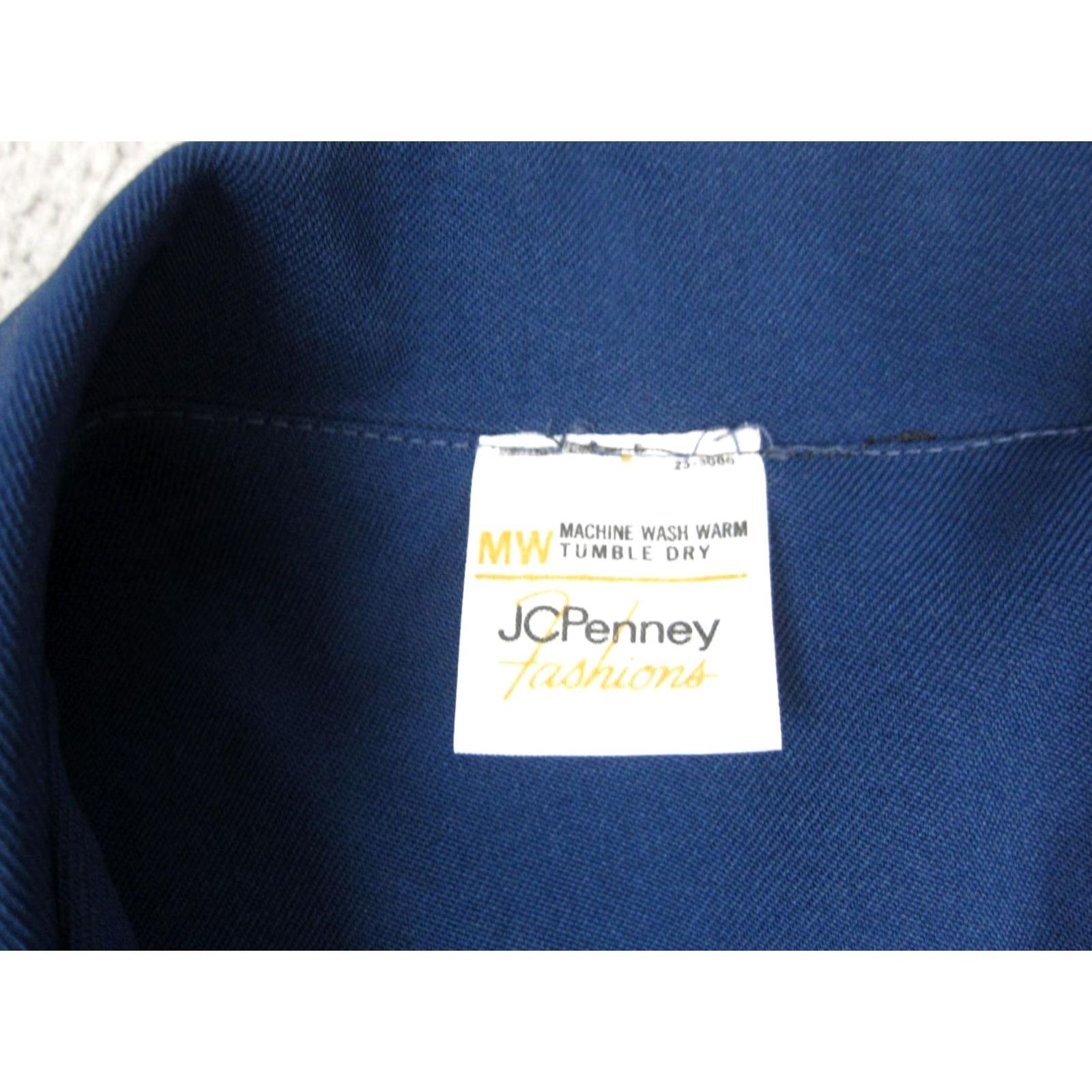JCPenney VINTAGE J. C. Penney Blazer Womens XS Blue Disco Leisure Jacket Size XS / US 0-2 / IT 36-38 - 3 Thumbnail