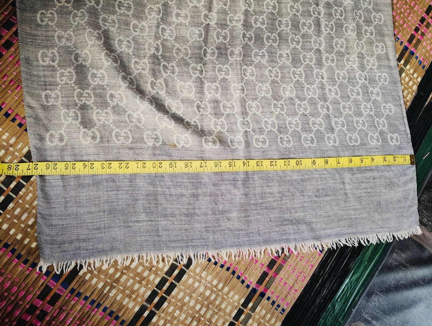Gucci GUCCI MONOGRAM WOOL SCARF Size ONE SIZE - 15 Thumbnail