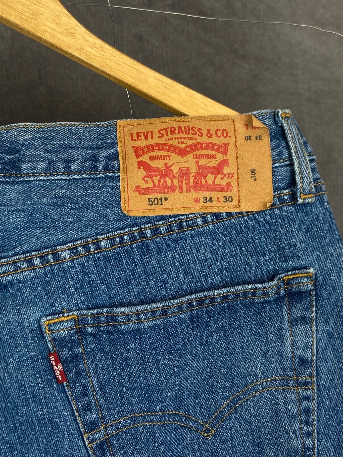 Levi's Levi’s Blue Denim Jeans L Vintage Streetwear Size US 38 / EU 54 - 5 Thumbnail