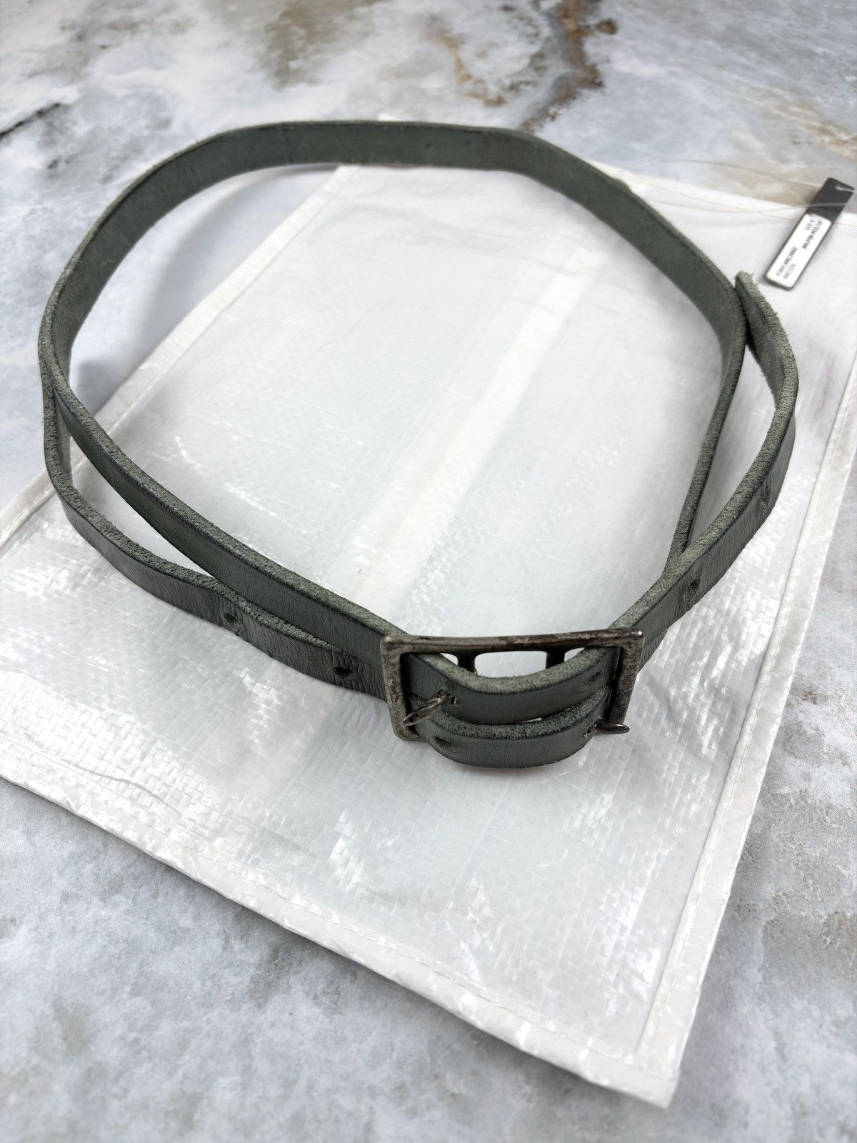 Carol Christian Poell Carol Christian Poell Diverging Buckle Leather Belt SAFE Size ONE SIZE - 5 Thumbnail