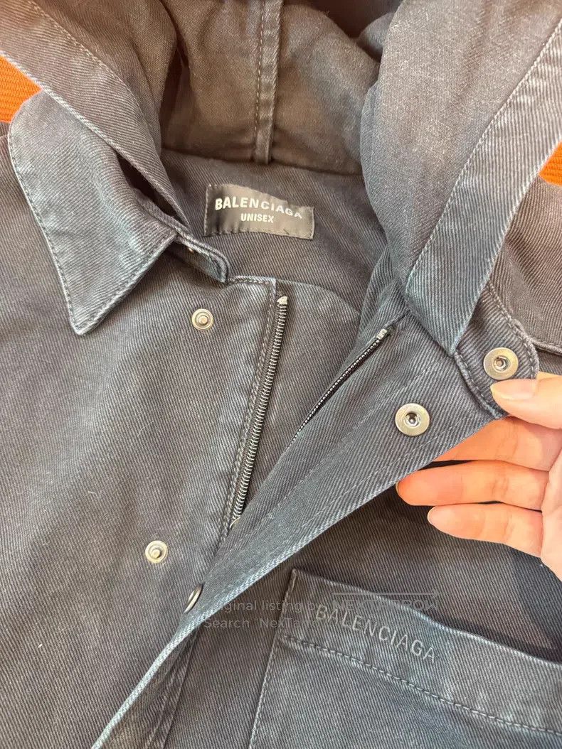 Balenciaga Balenciaga Denim Shirt Parka Size US S / EU 44-46 / 1 - 3 Thumbnail