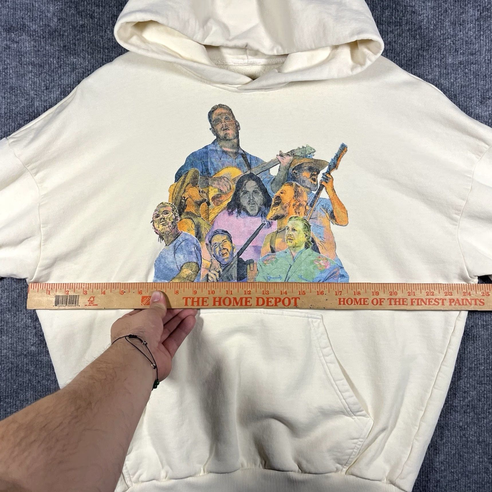 Vintage Zach Bryan Quittin Time 2024 Tour Hoodie Unbranded Men’s Small Ivory Graphic Print Heavyweight Hooded Pullover N/A Size US S / EU 44-46 / 1 - 6 Thumbnail