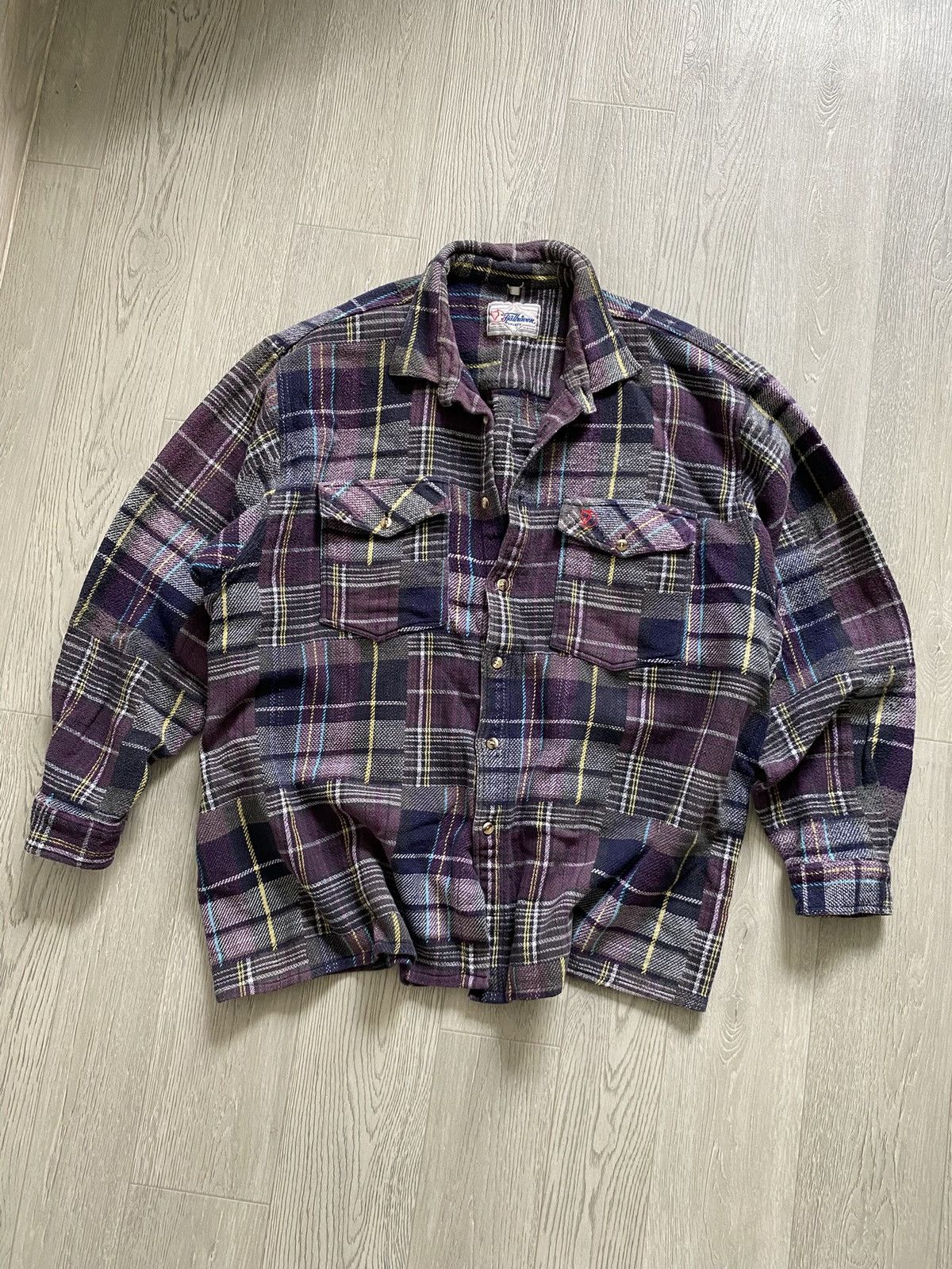 Fjallraven Fjallraven Purple Multicoloured Lognsleeve Flanel Shirt Size US L / EU 52-54 / 3 - 2 Thumbnail