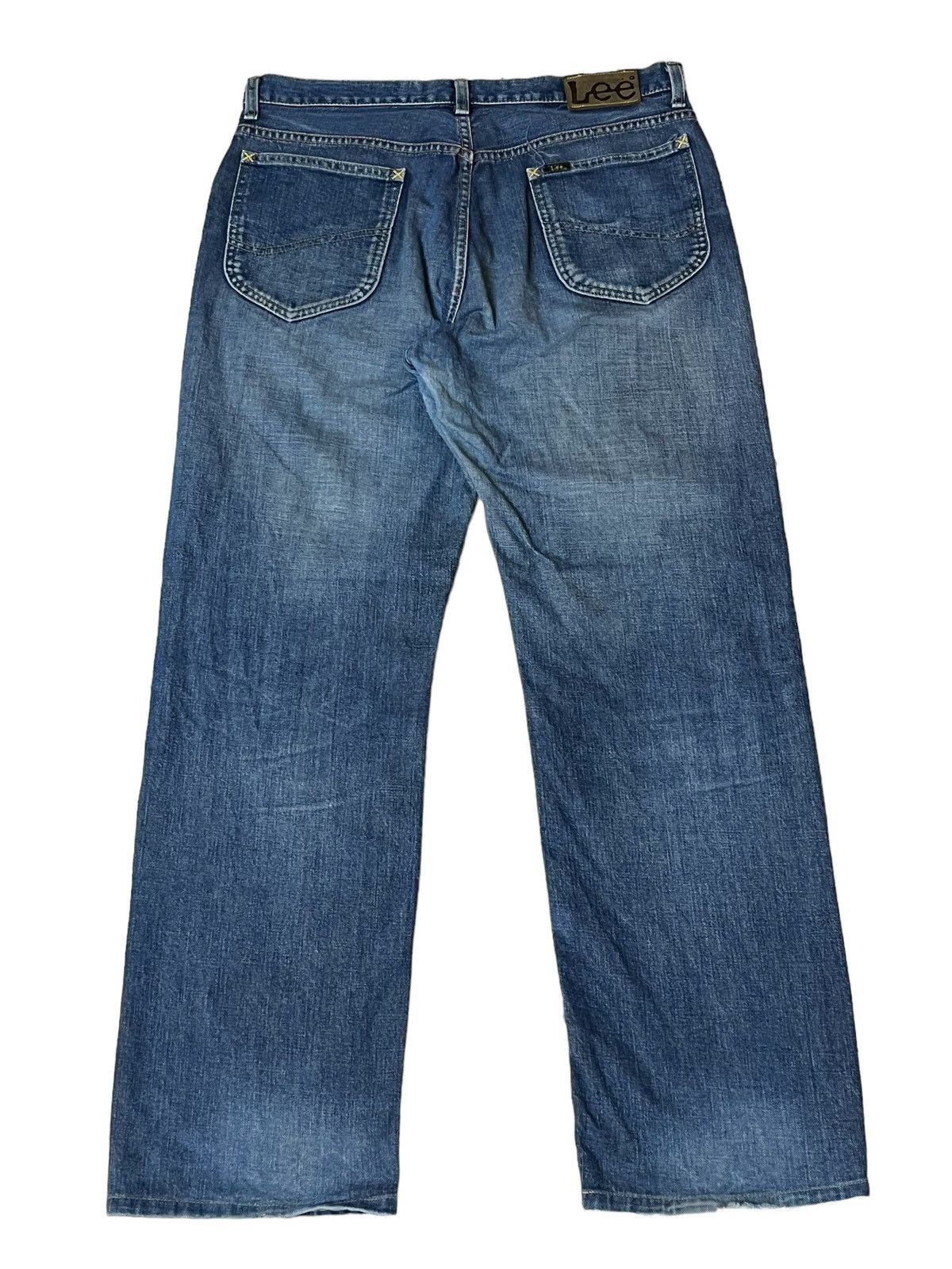 Lee VINTAGE LEE RIDERS REPRO 50s RIPPED HALF SELVEDGE DENIM Size US 35 - 3 Thumbnail