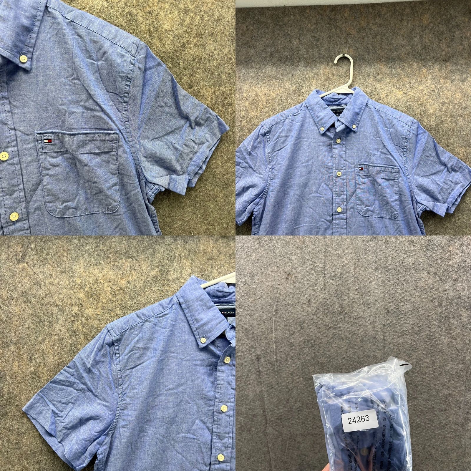 Tommy Hilfiger VINTAGE Tommy Hilfiger Shirt Men Small Adult Blue Casual Button Down Regular Pocket Vtg Size US S / EU 44-46 / 1 - 8 Thumbnail